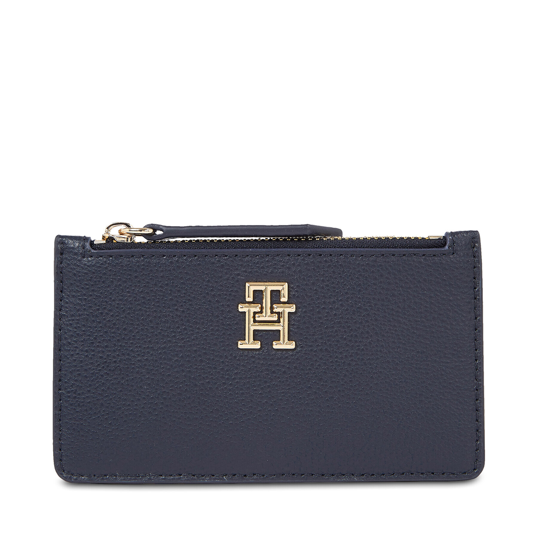 Tommy Hilfiger Etui pentru carduri Hilfiger Staple Cc Holder Zip AW0AW15267 Bleumarin - Pled.ro