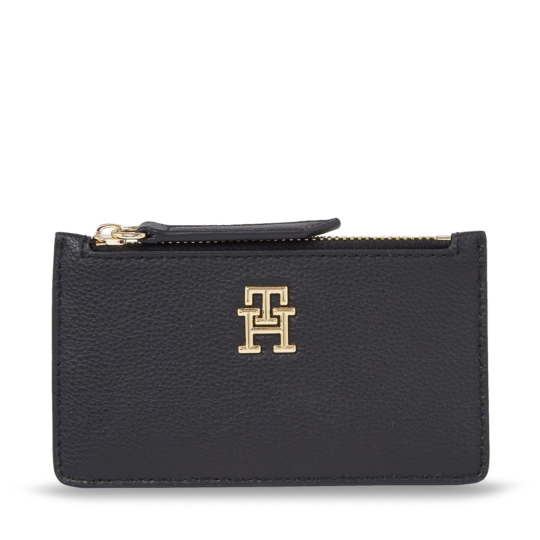 Tommy Hilfiger Etui pentru carduri Hilfiger Staple Cc Holder Zip AW0AW15267 Negru - Pled.ro