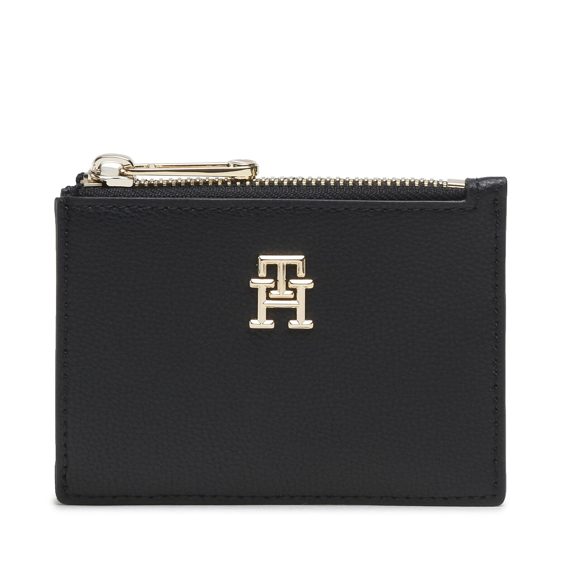 Tommy Hilfiger Etui pentru carduri Th Casual Slim Wallet W Zip AW0AW14691 Bleumarin - Pled.ro