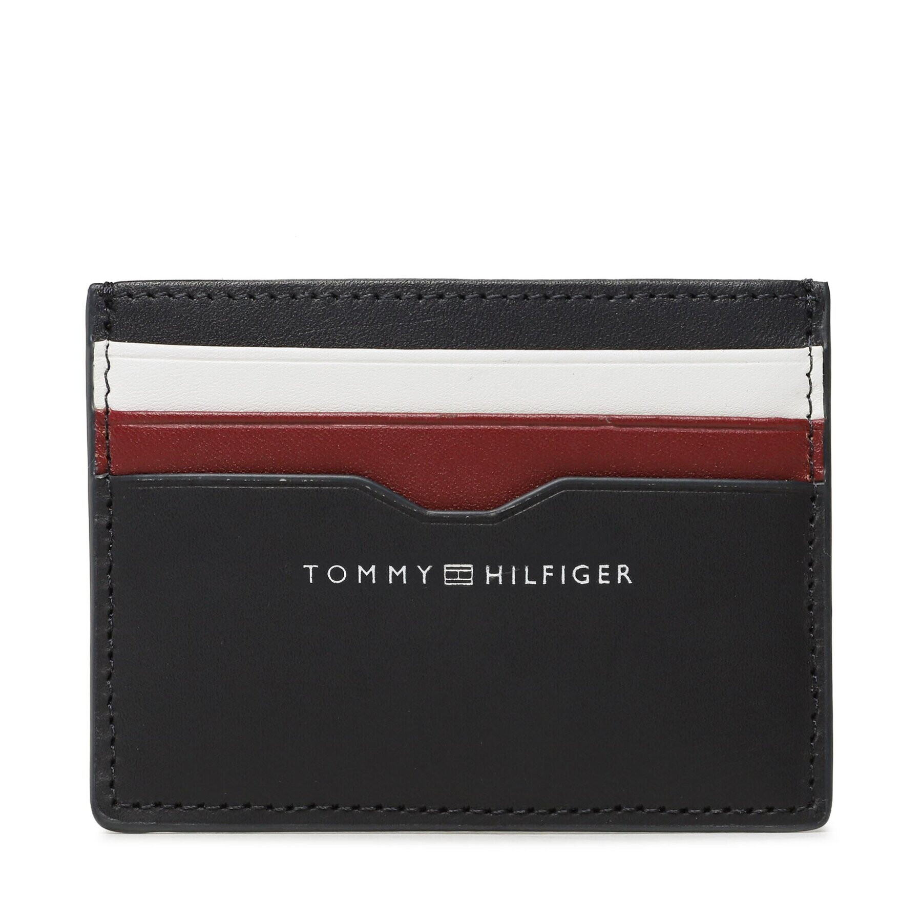 Tommy Hilfiger Etui pentru carduri Th Central Smooth Cc Holder AM0AM11753 Bleumarin - Pled.ro