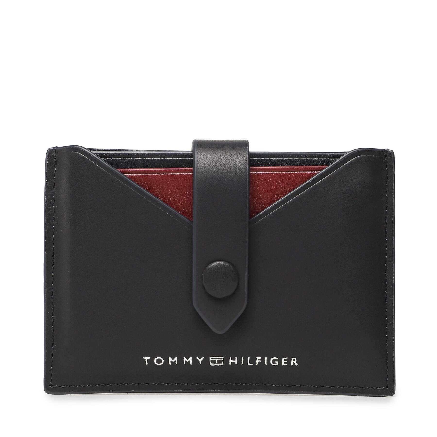 Tommy Hilfiger Etui pentru carduri Th Central Smooth Retractable Cc AM0AM11752 Bleumarin - Pled.ro