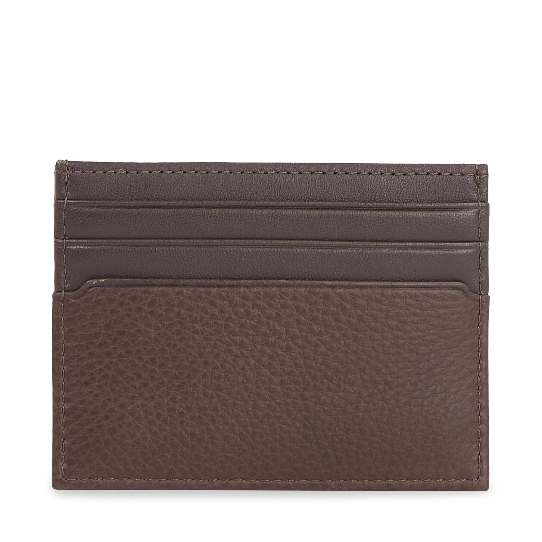 Tommy Hilfiger Etui pentru carduri Th Corp Leather Cc Holder AM0AM11603 Maro - Pled.ro