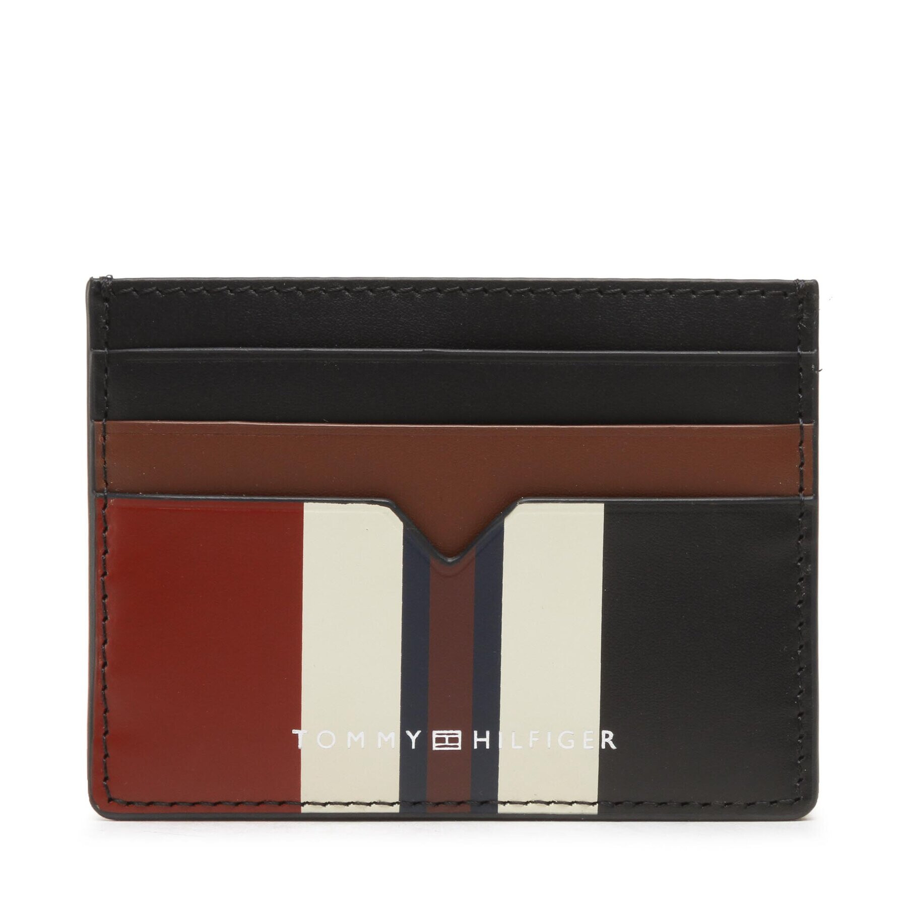 Tommy Hilfiger Etui pentru carduri Th Modenr Leather Cc Holder AM0AM10819 Bleumarin - Pled.ro