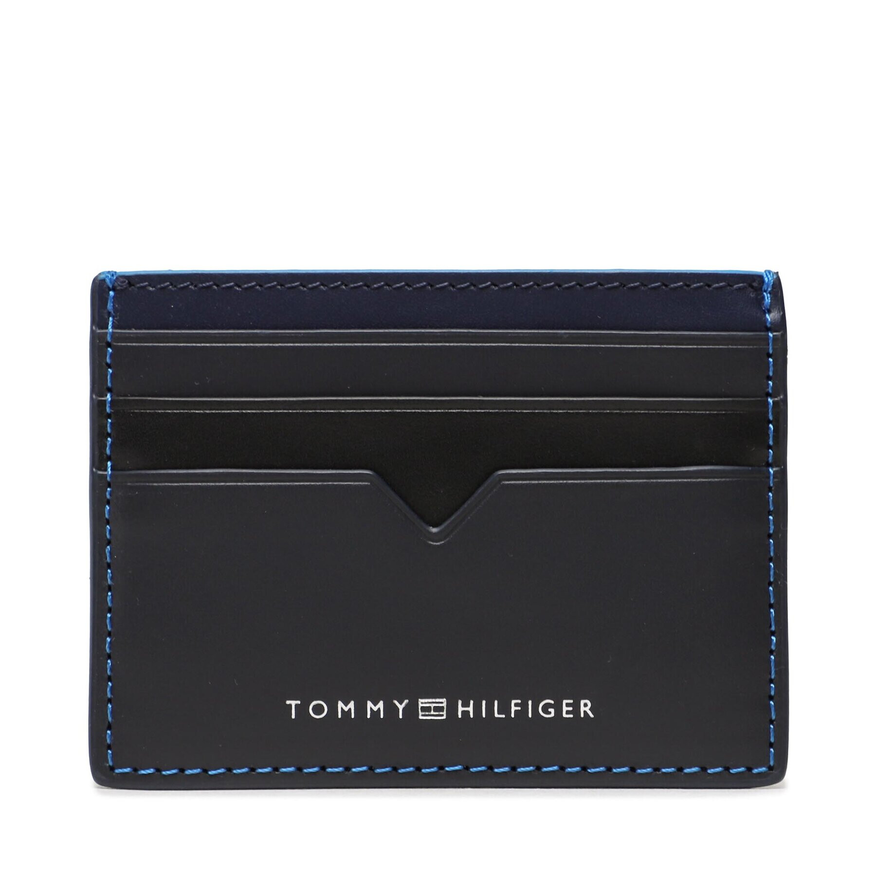 Tommy Hilfiger Etui pentru carduri Th Modern Lather Cc Holder AM0AM10994 Bleumarin - Pled.ro