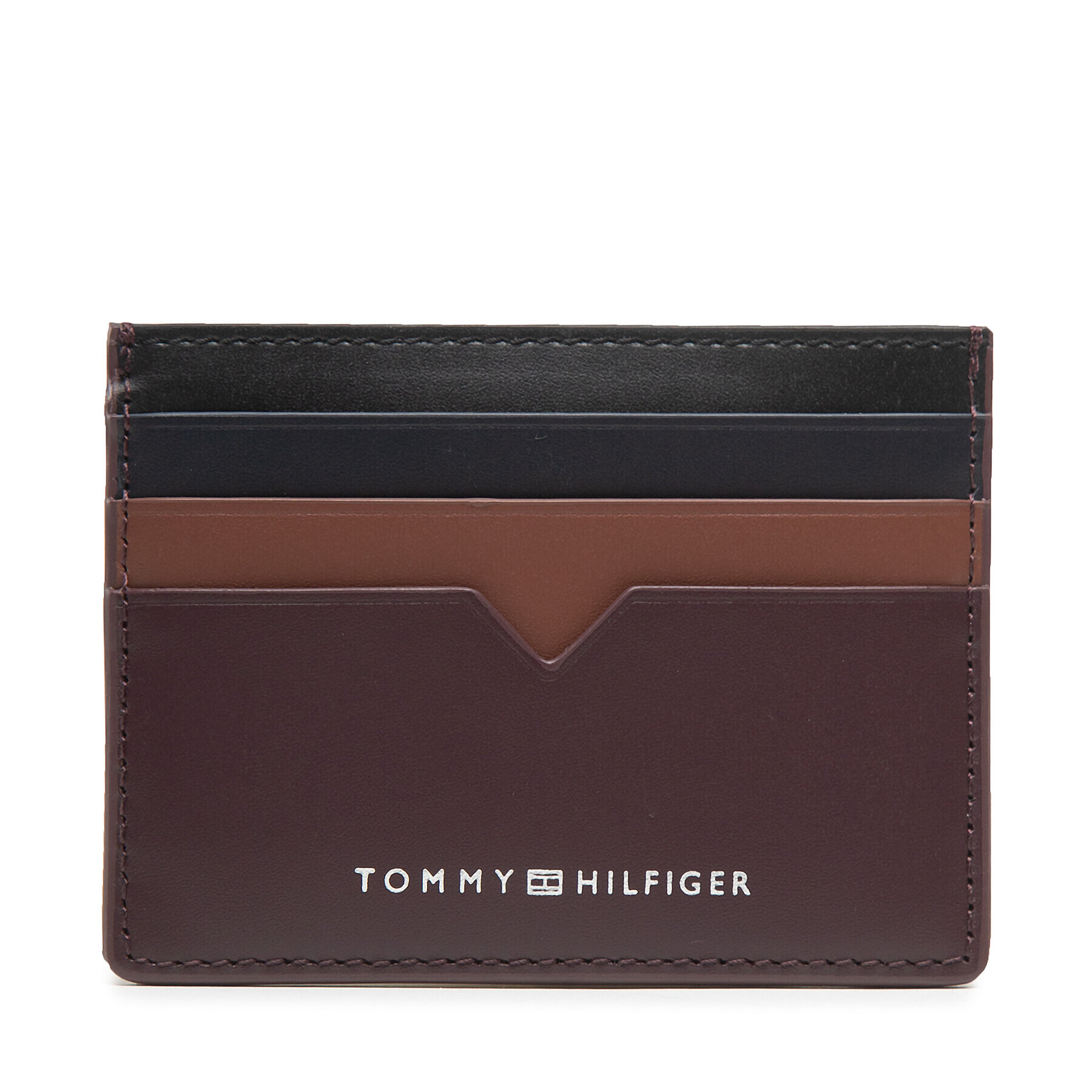 Tommy Hilfiger Etui pentru carduri Th Modern Leather Cc Holder AM0AM10616 Maro - Pled.ro