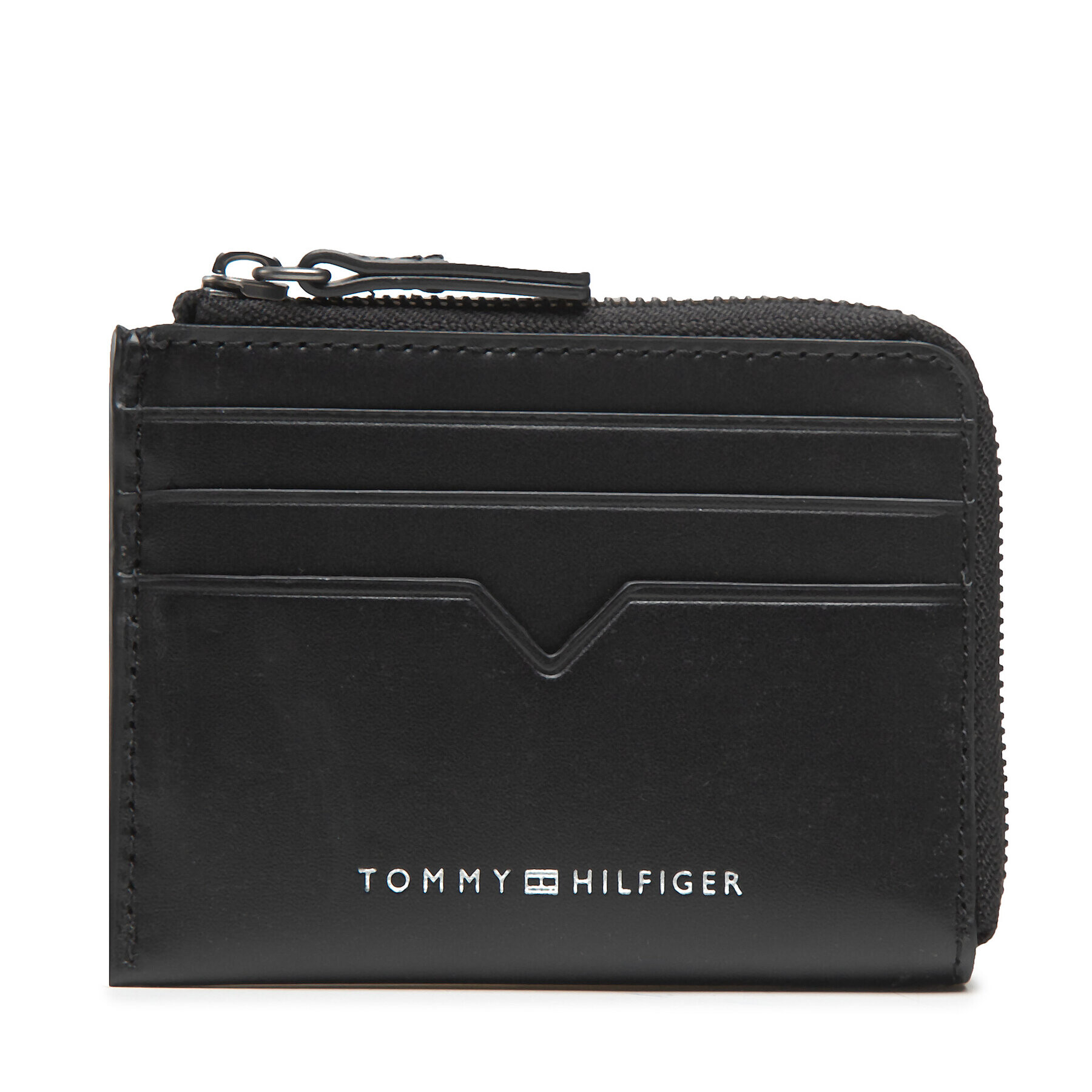 Tommy Hilfiger Etui pentru carduri Th Modern Leather Cc With Zap AM0AM10772 Negru - Pled.ro