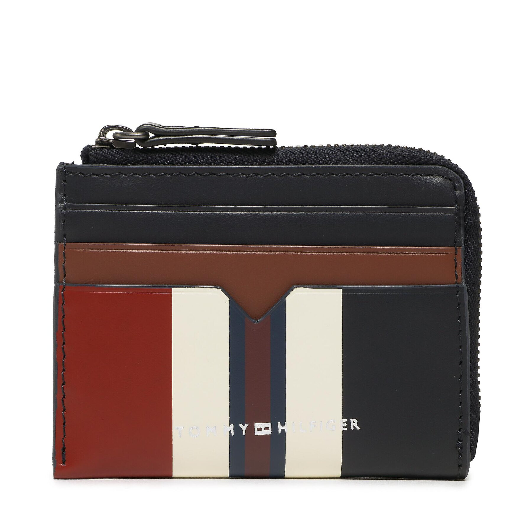 Tommy Hilfiger Etui pentru carduri Th Modern Leather Cc With Zip AM0AM10820 Bleumarin - Pled.ro