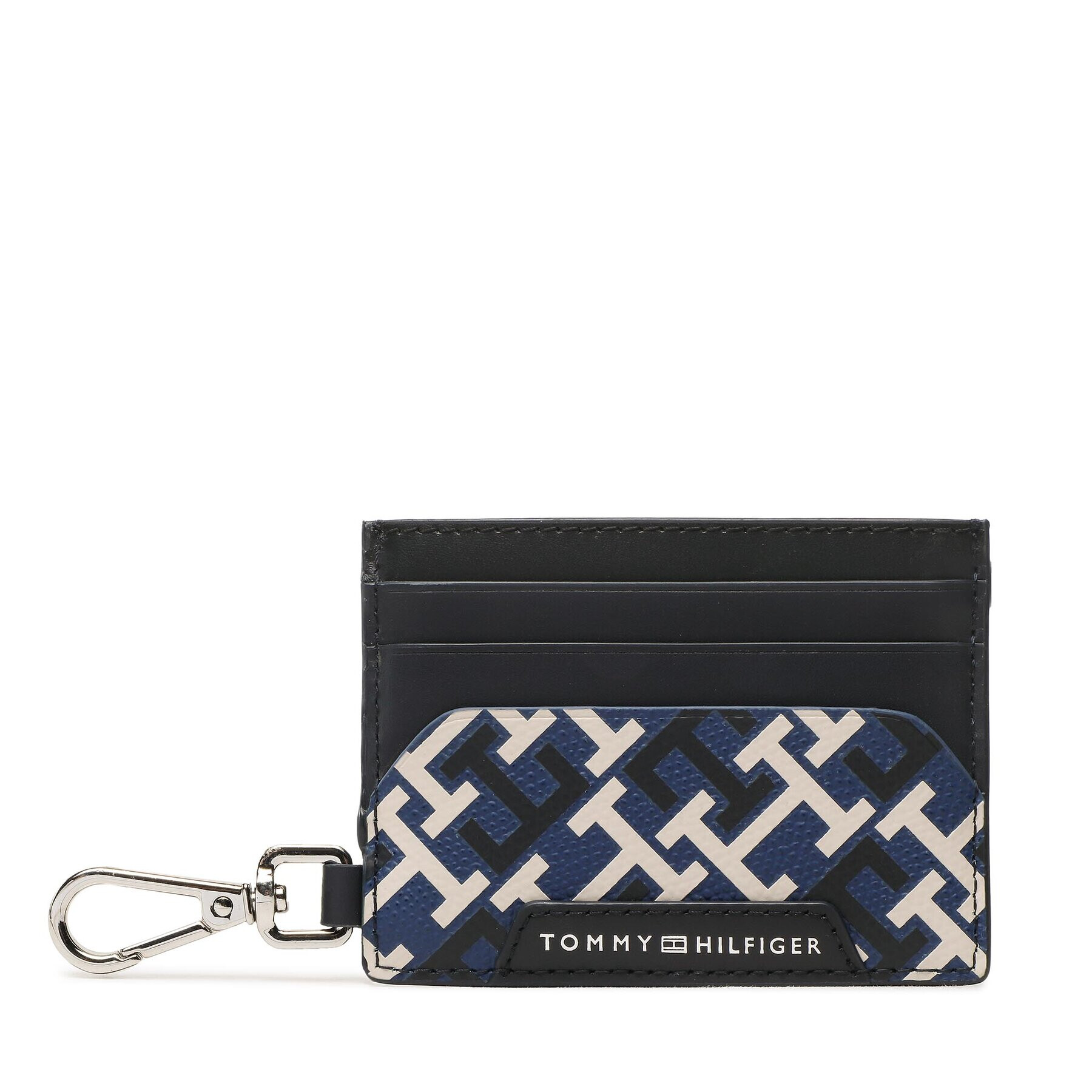 Tommy Hilfiger Etui pentru carduri Th Monogram Cc Holder AM0AM11113 Bleumarin - Pled.ro