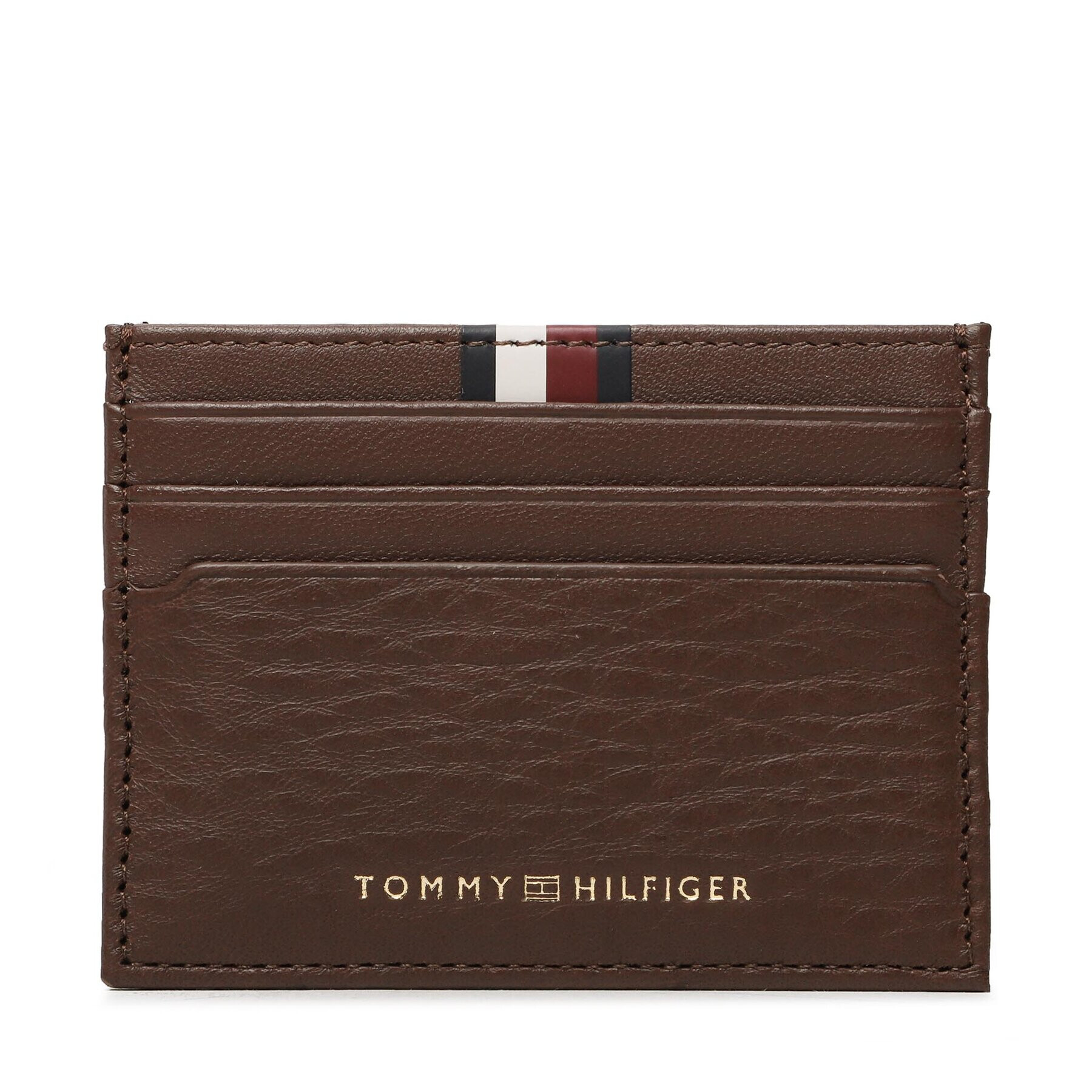 Tommy Hilfiger Etui pentru carduri Th Prem Lea Cc Holder AM0AM11267 Maro - Pled.ro