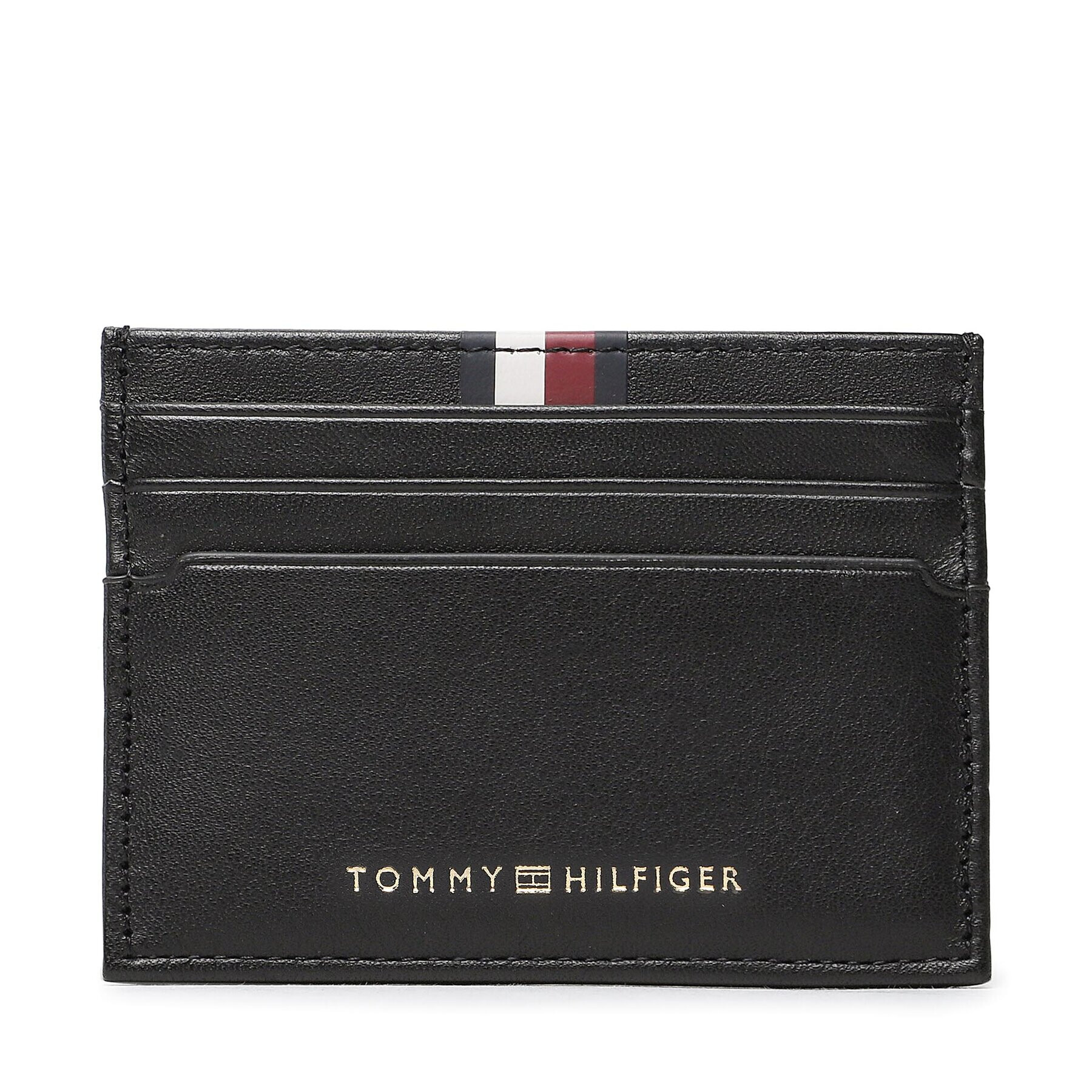 Tommy Hilfiger Etui pentru carduri Th Prem Lea Cc Holder AM0AM11267 Negru - Pled.ro