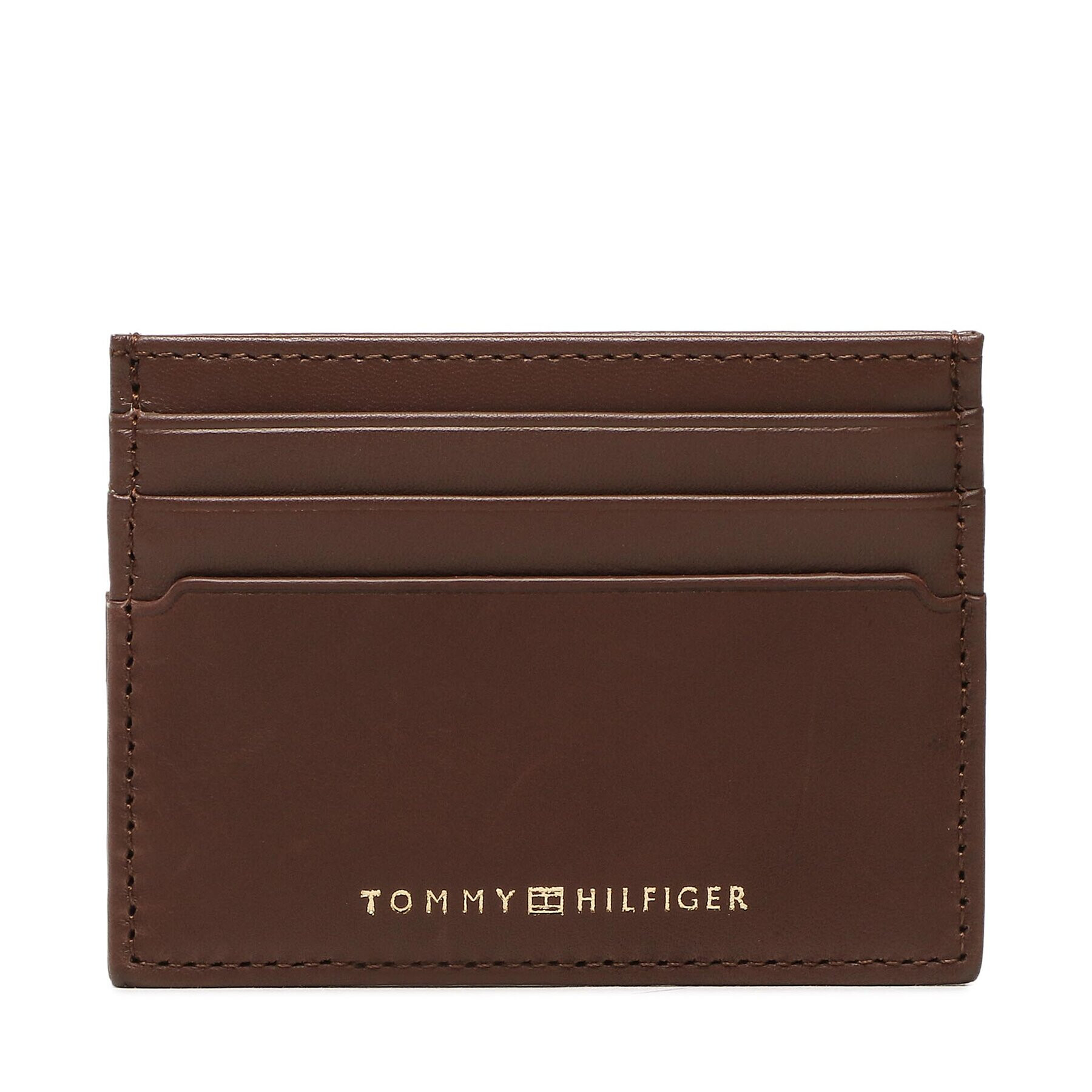 Tommy Hilfiger Etui pentru carduri Th Premium Leather Cc Holder AM0AM10987 Maro - Pled.ro