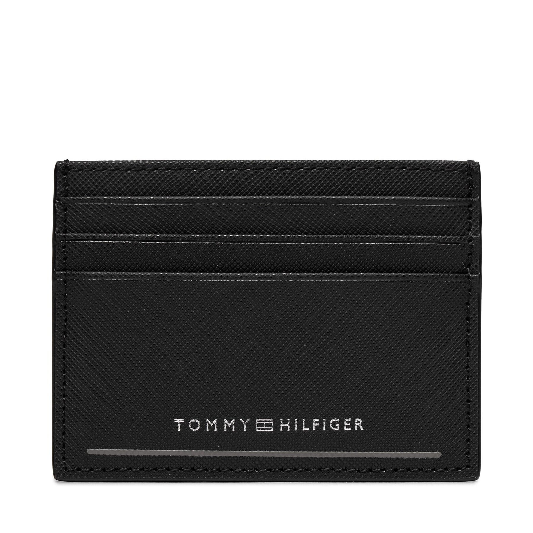 Tommy Hilfiger Etui pentru carduri Th Saffiano Cc Holder AM0AM11863 Negru - Pled.ro