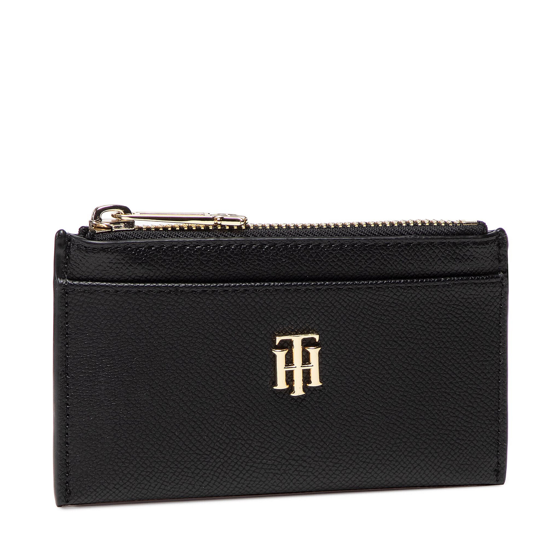 Tommy Hilfiger Etui pentru carduri Th Timeless Cc Holder Pouch Blk AW0AW13986 Negru - Pled.ro