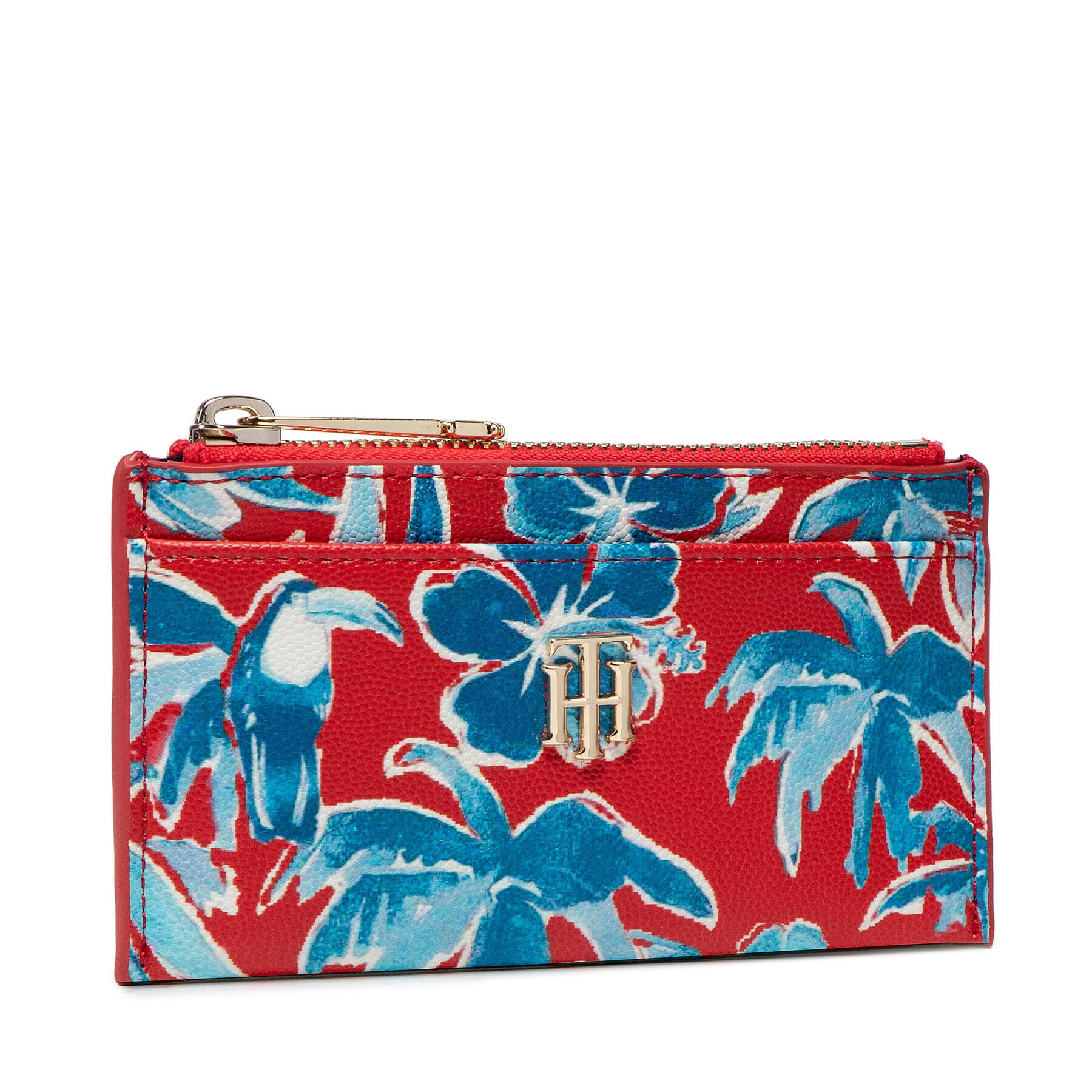 Tommy Hilfiger Etui pentru carduri Th Timeless Cc Holder Print AW0AW11779 Roșu - Pled.ro