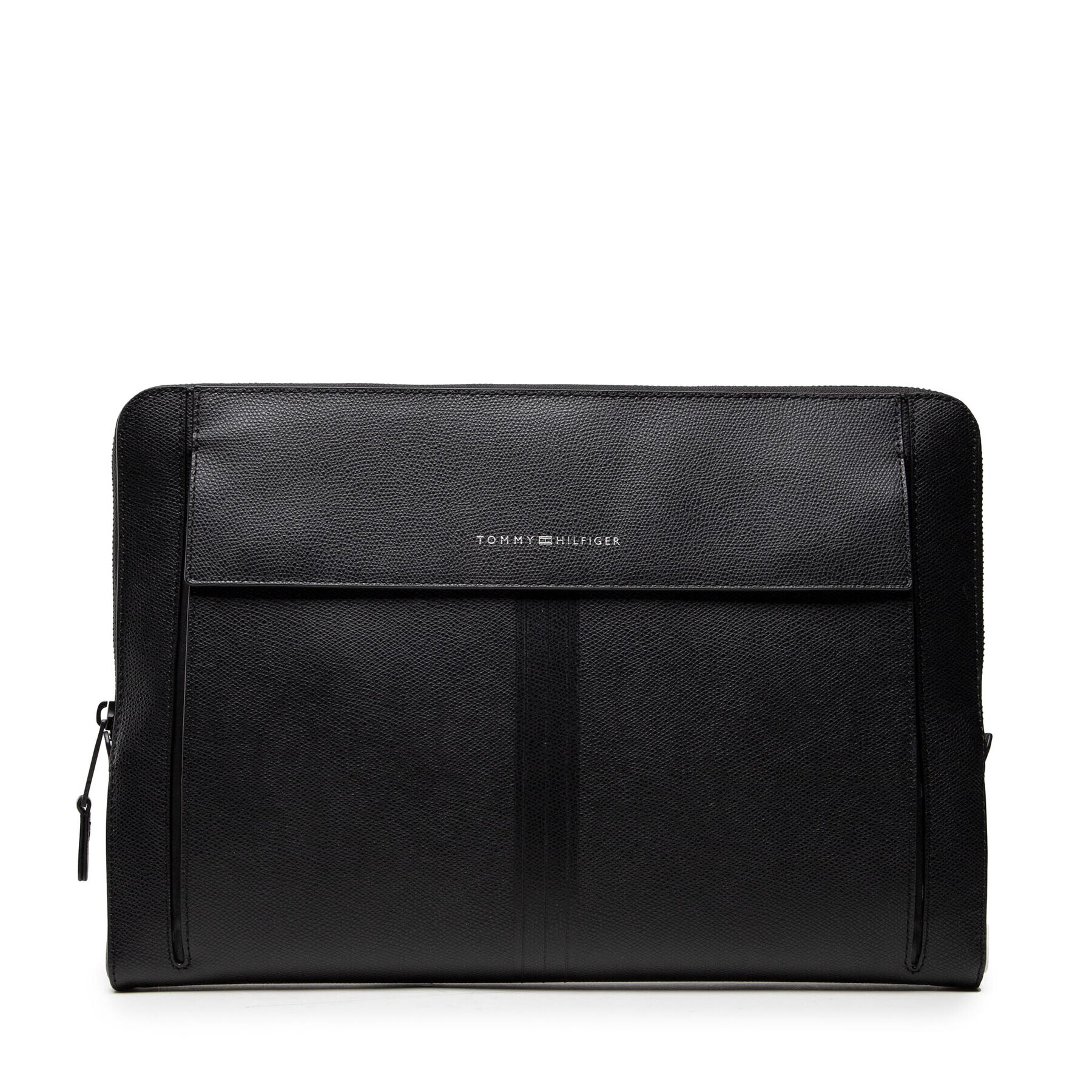 Tommy Hilfiger Etui pentru laptop Business Leather Computer Sleeve AM0AM08121 Negru - Pled.ro