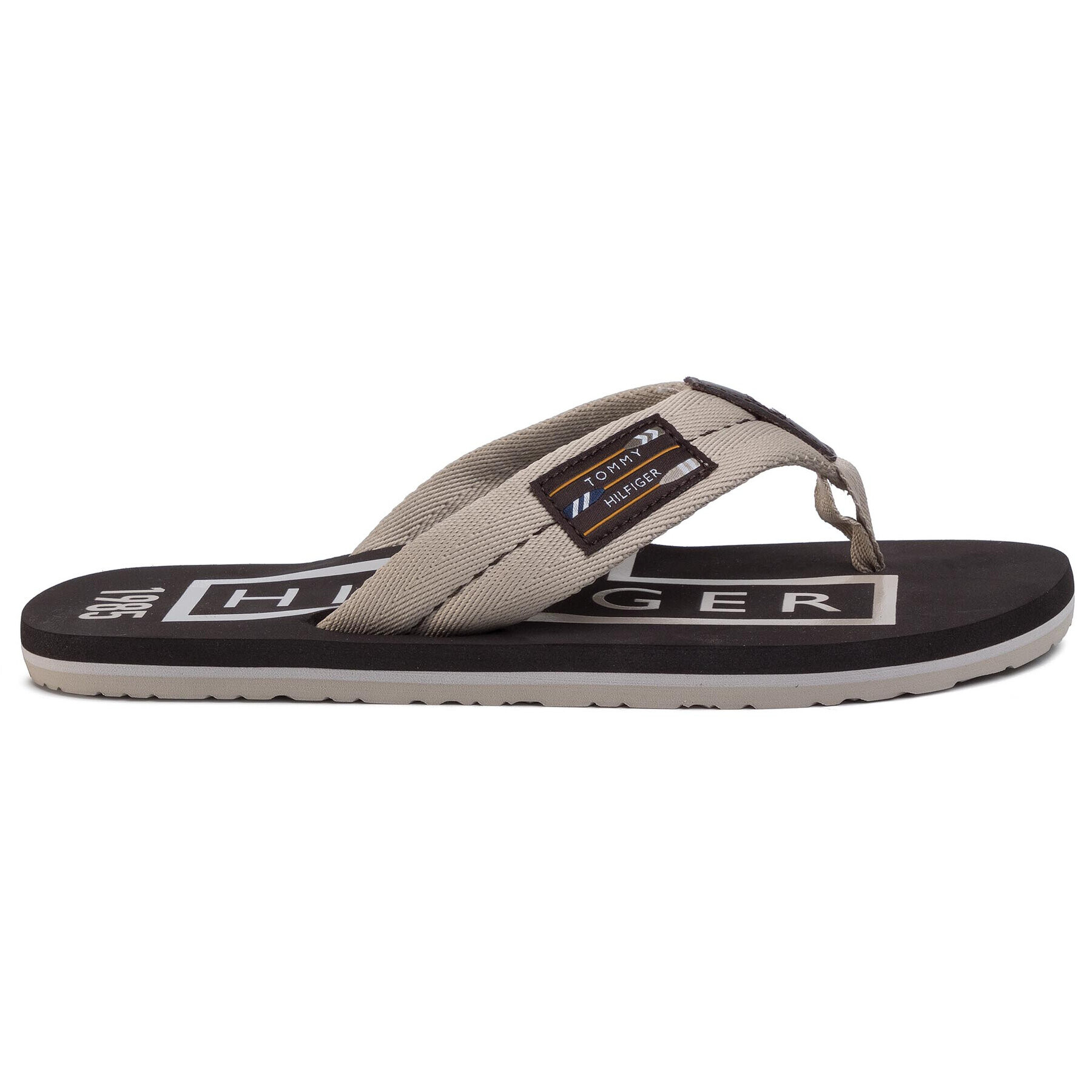 Tommy Hilfiger Flip flop Badge Beach Sandal FM0FM02706 Bej - Pled.ro