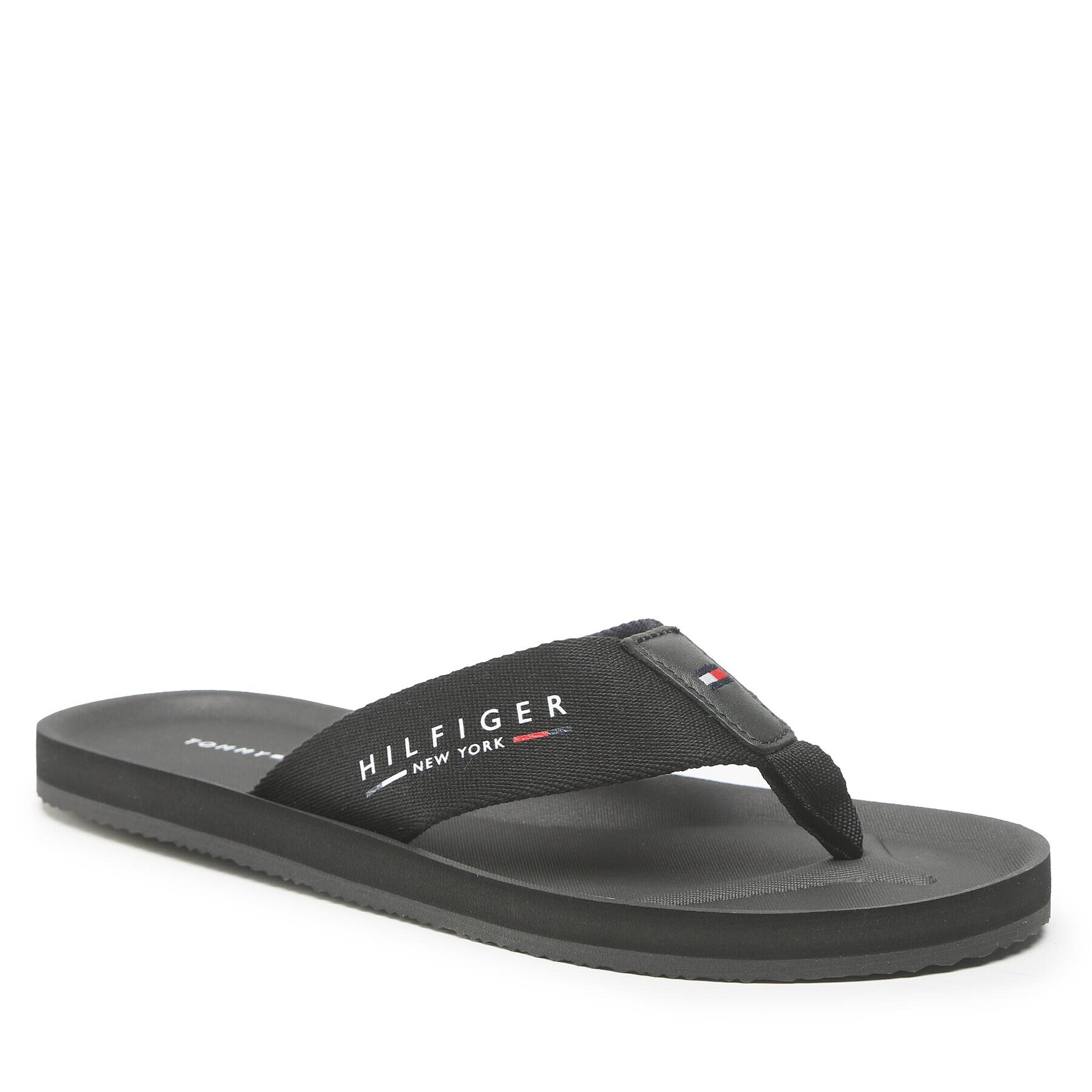 Tommy Hilfiger Flip flop City Beach Sandal Mens FM0FM04408 Negru - Pled.ro