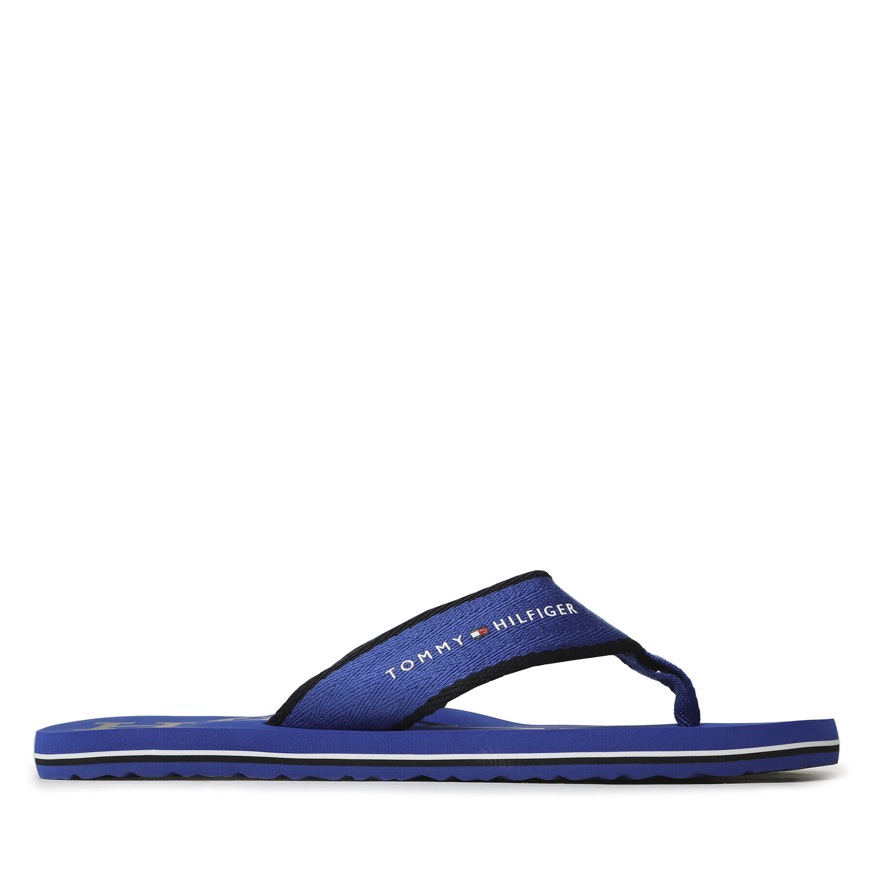 Tommy Hilfiger Flip flop Classic Hilfiger Beach Sandal FM0FM04617 Albastru - Pled.ro