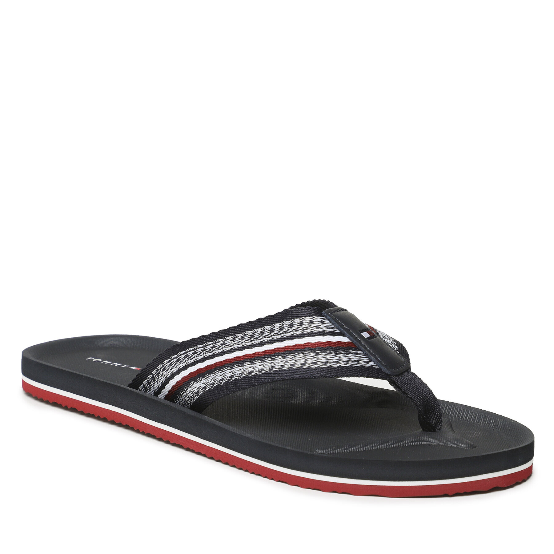 Tommy Hilfiger Flip flop Comfort Corporate Beach Sandal FM0FM04616 Bleumarin - Pled.ro