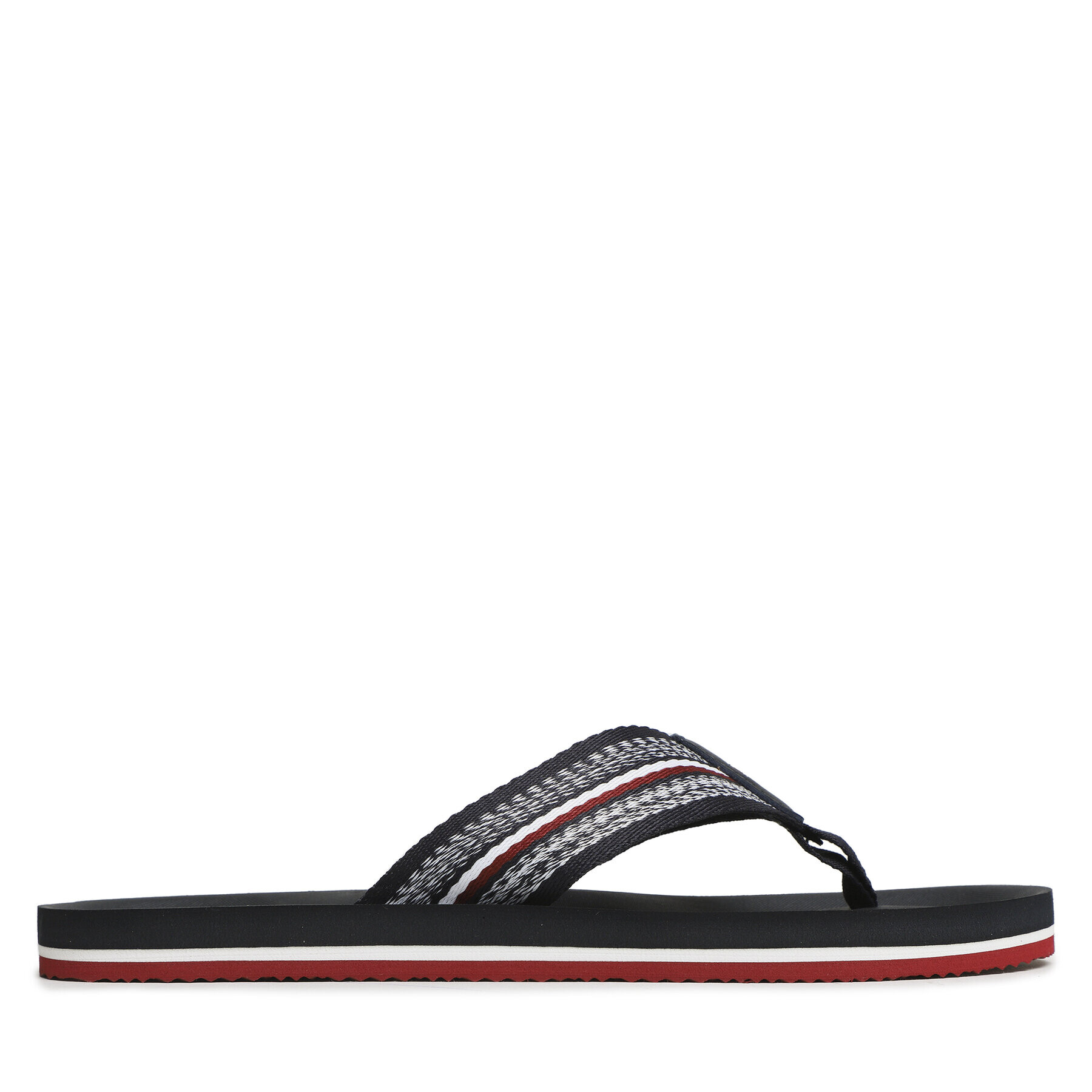 Tommy Hilfiger Flip flop Comfort Corporate Beach Sandal FM0FM04616 Bleumarin - Pled.ro