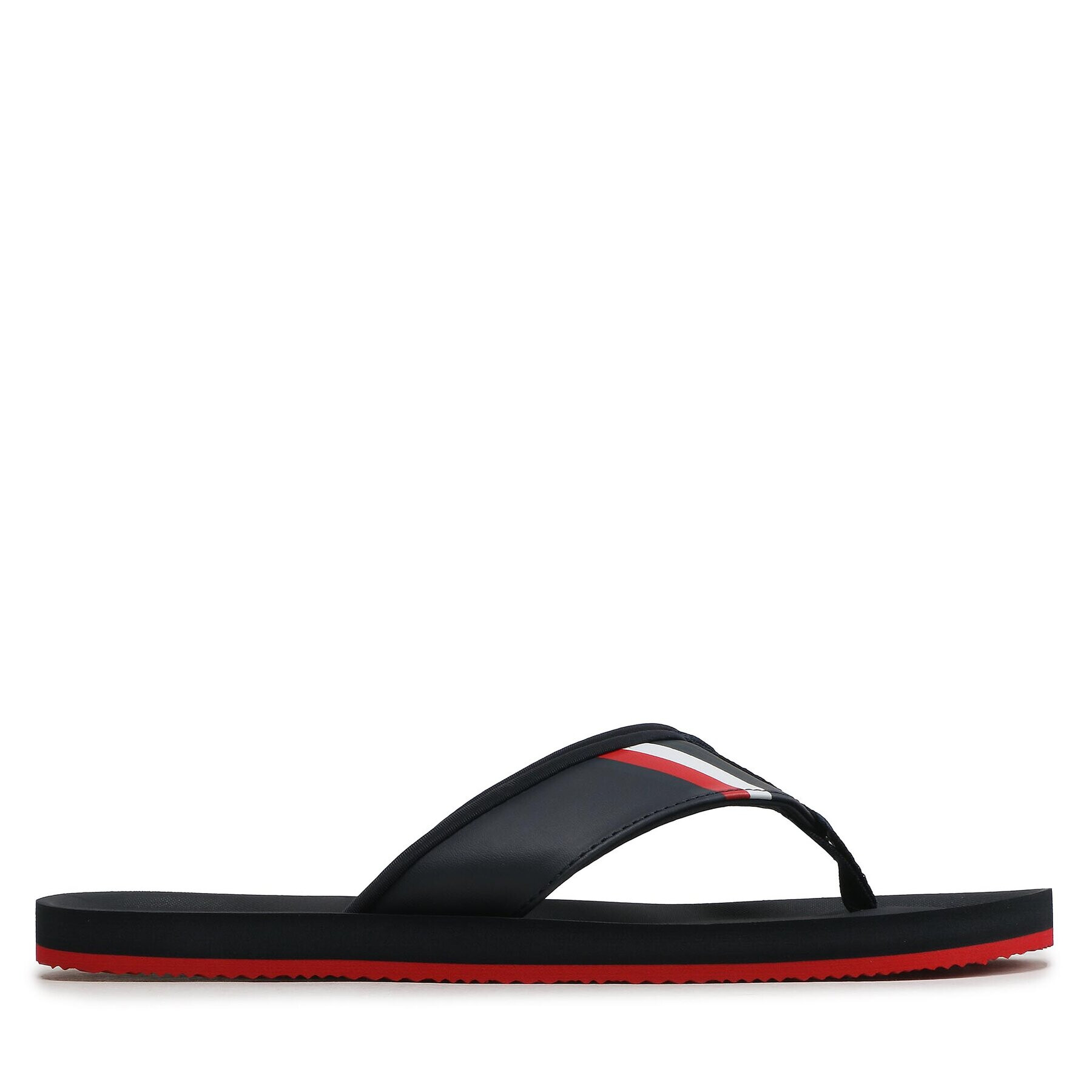 Tommy Hilfiger Flip flop Comfortable Padded Beach Sandal FM0FM04473 Bleumarin - Pled.ro