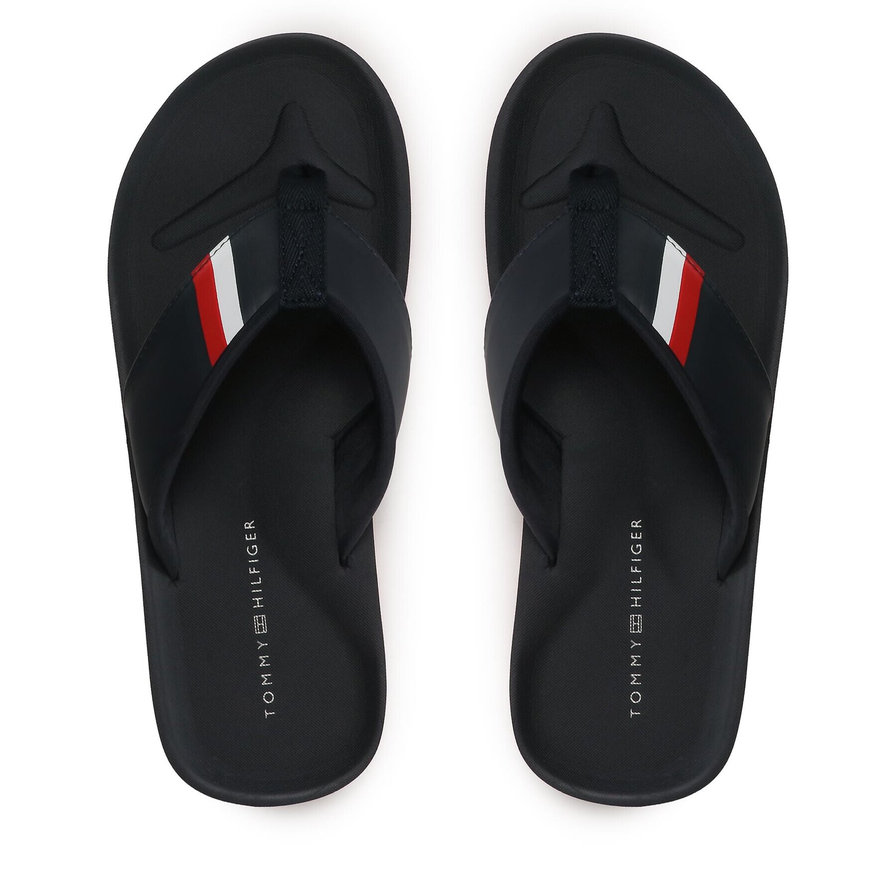 Tommy Hilfiger Flip flop Comfortable Padded Beach Sandal FM0FM04473 Bleumarin - Pled.ro