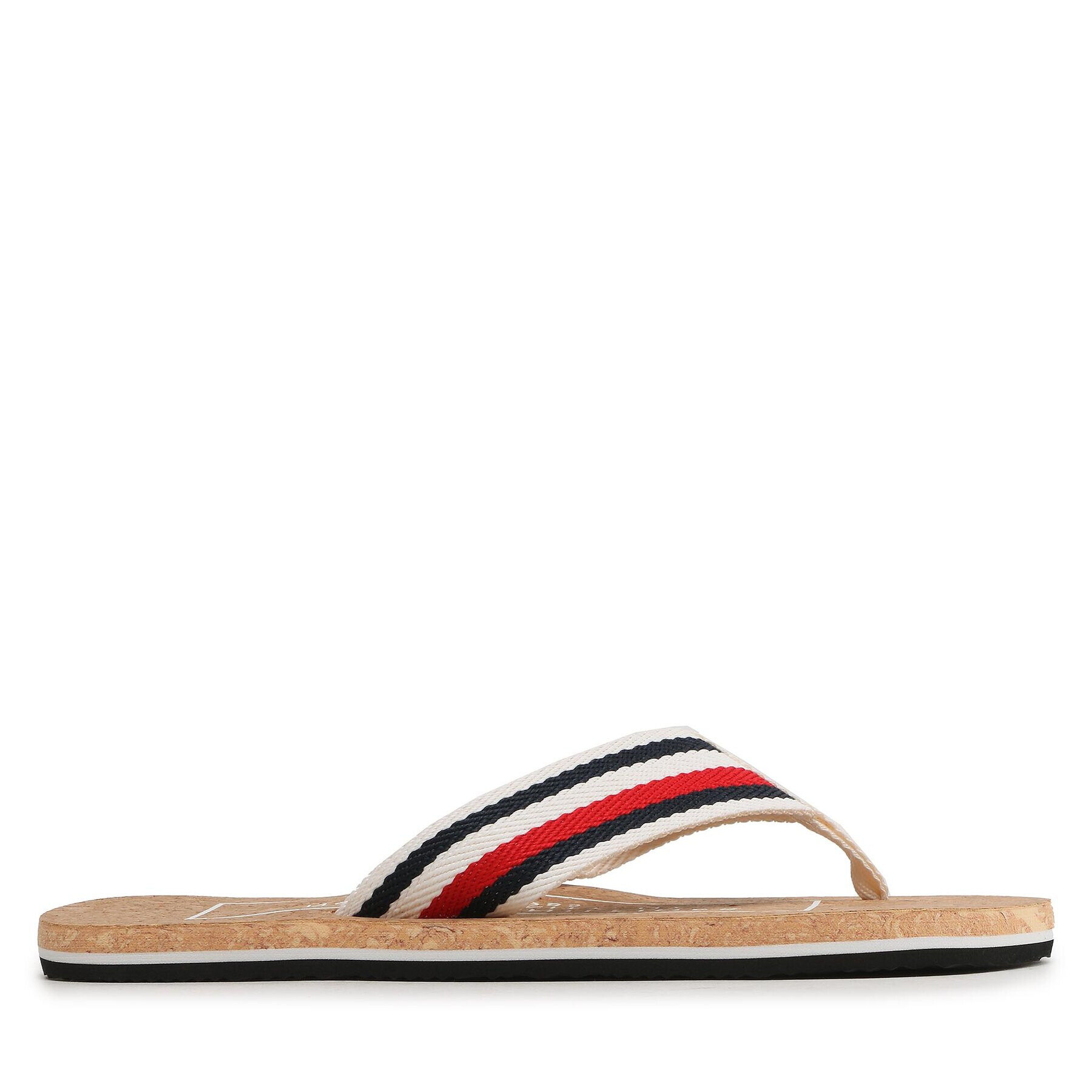 Tommy Hilfiger Flip flop Cork Beach Sandal FM0FM04475 Bej - Pled.ro