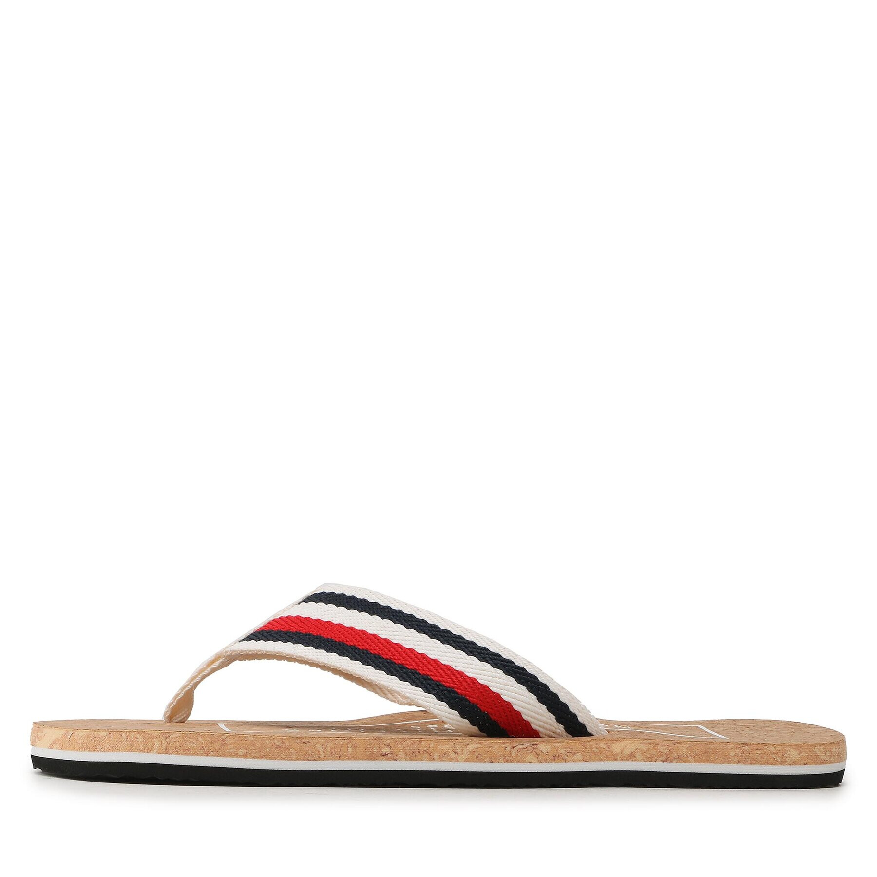 Tommy Hilfiger Flip flop Cork Beach Sandal FM0FM04475 Bej - Pled.ro