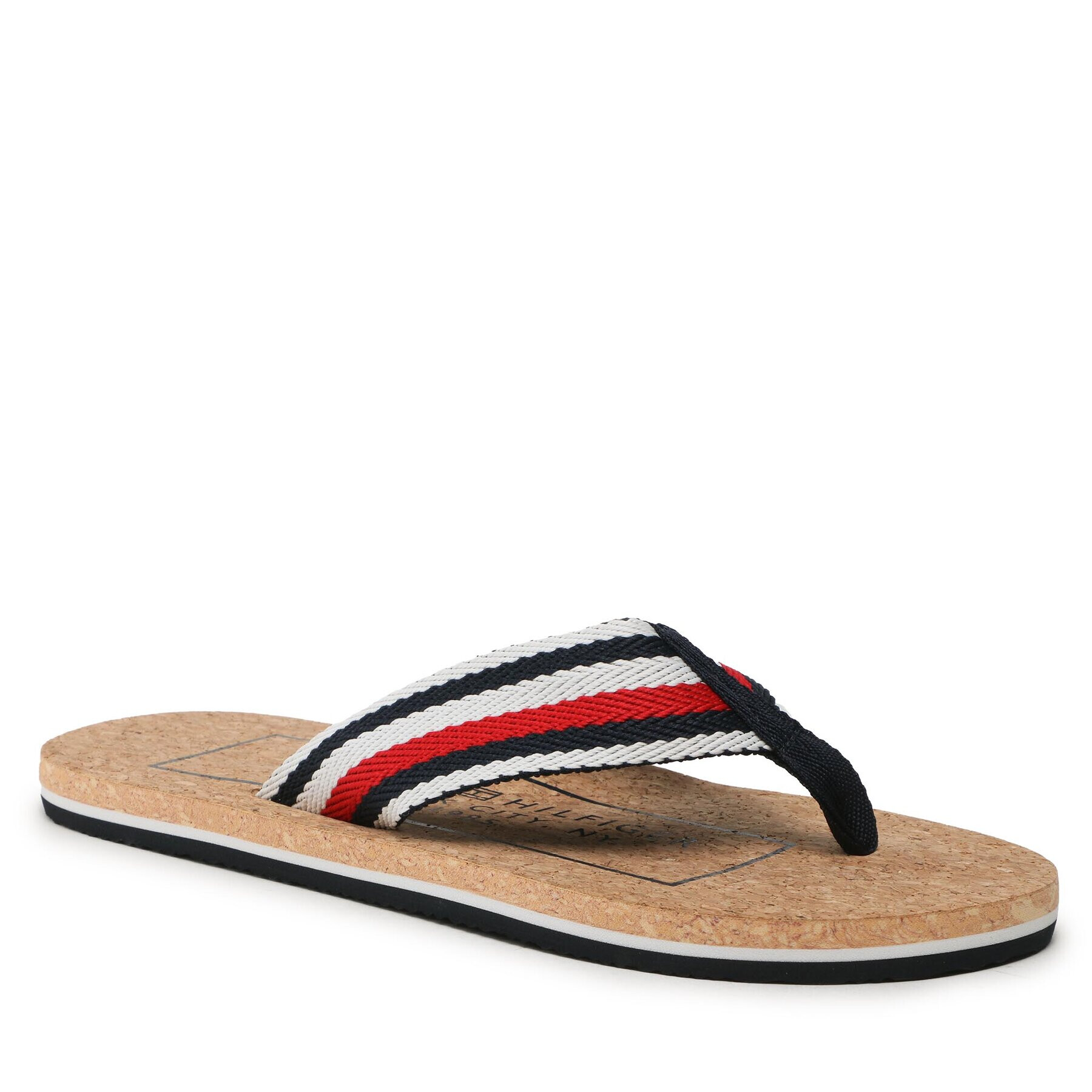 Tommy Hilfiger Flip flop Cork Beach Sandal FM0FM04475 Colorat - Pled.ro