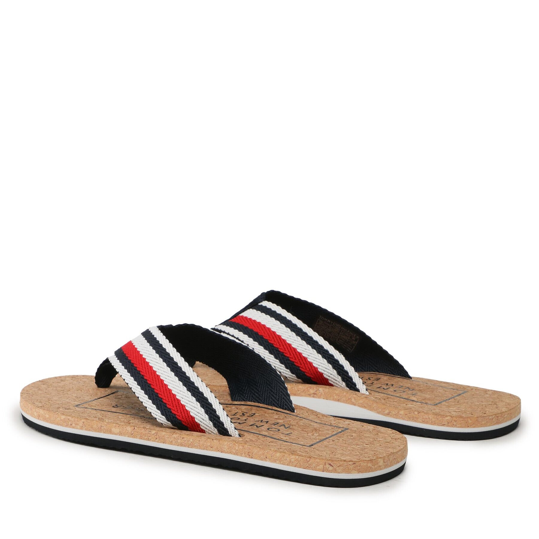 Tommy Hilfiger Flip flop Cork Beach Sandal FM0FM04475 Colorat - Pled.ro