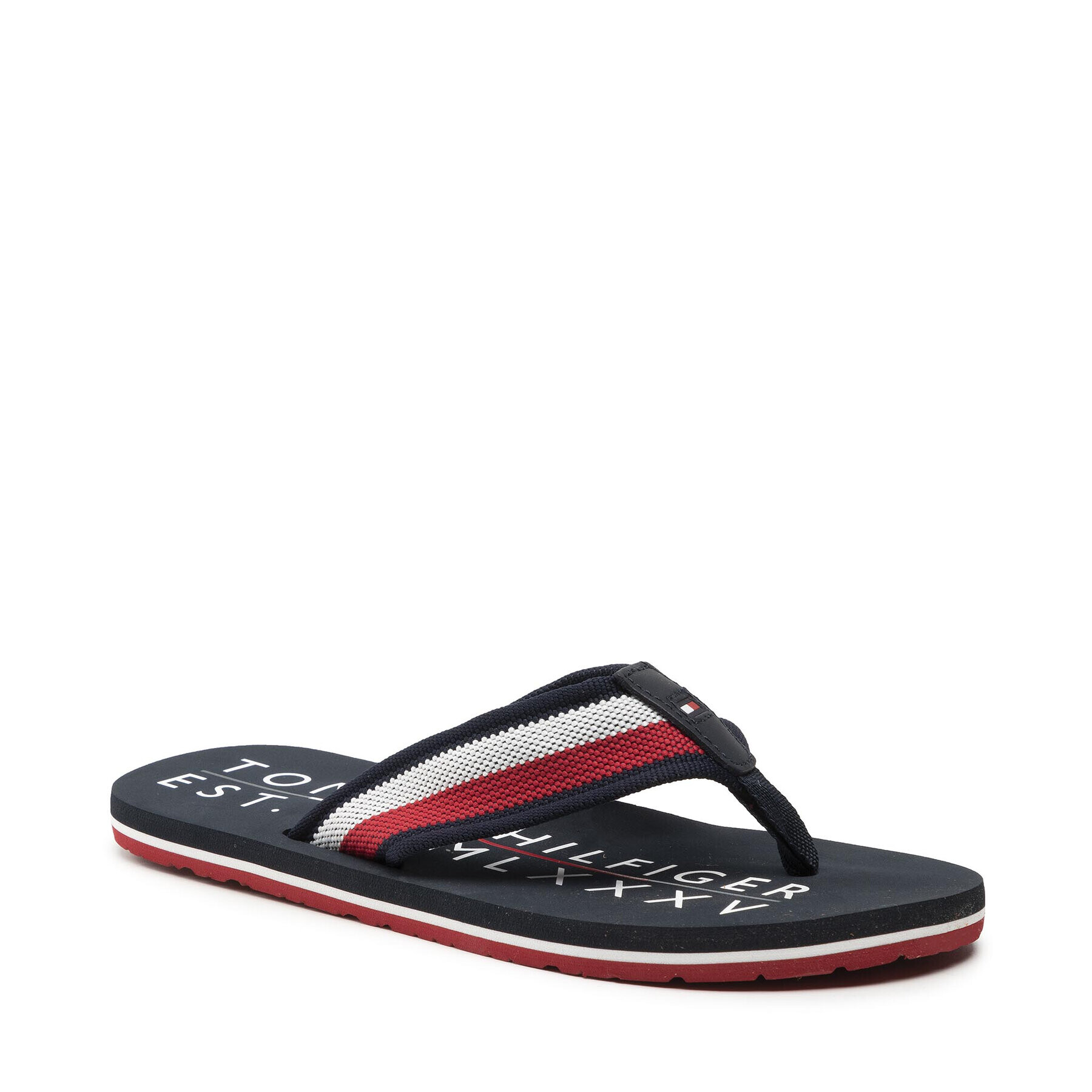 Tommy Hilfiger Flip flop Corporate Print Beach Sandal FM0FM03381 Colorat - Pled.ro