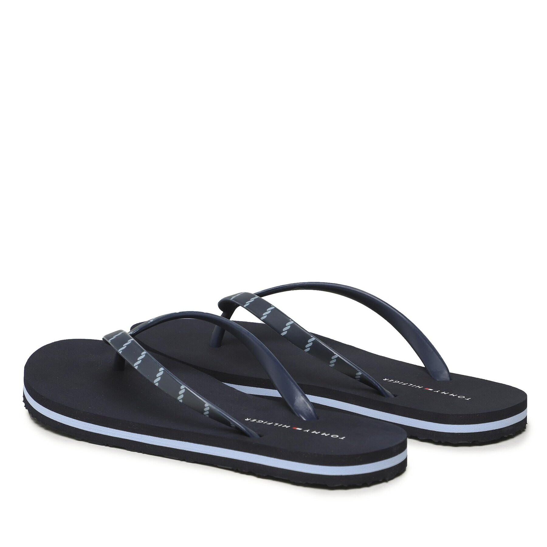 Tommy Hilfiger Flip flop Essential Beach Sandal FW0FW07141 Bleumarin - Pled.ro