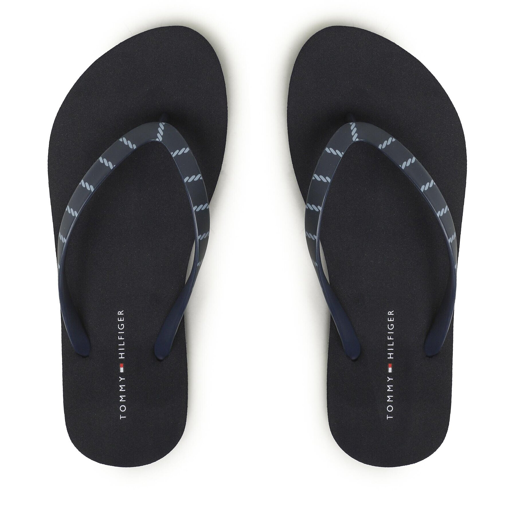 Tommy Hilfiger Flip flop Essential Beach Sandal FW0FW07141 Bleumarin - Pled.ro