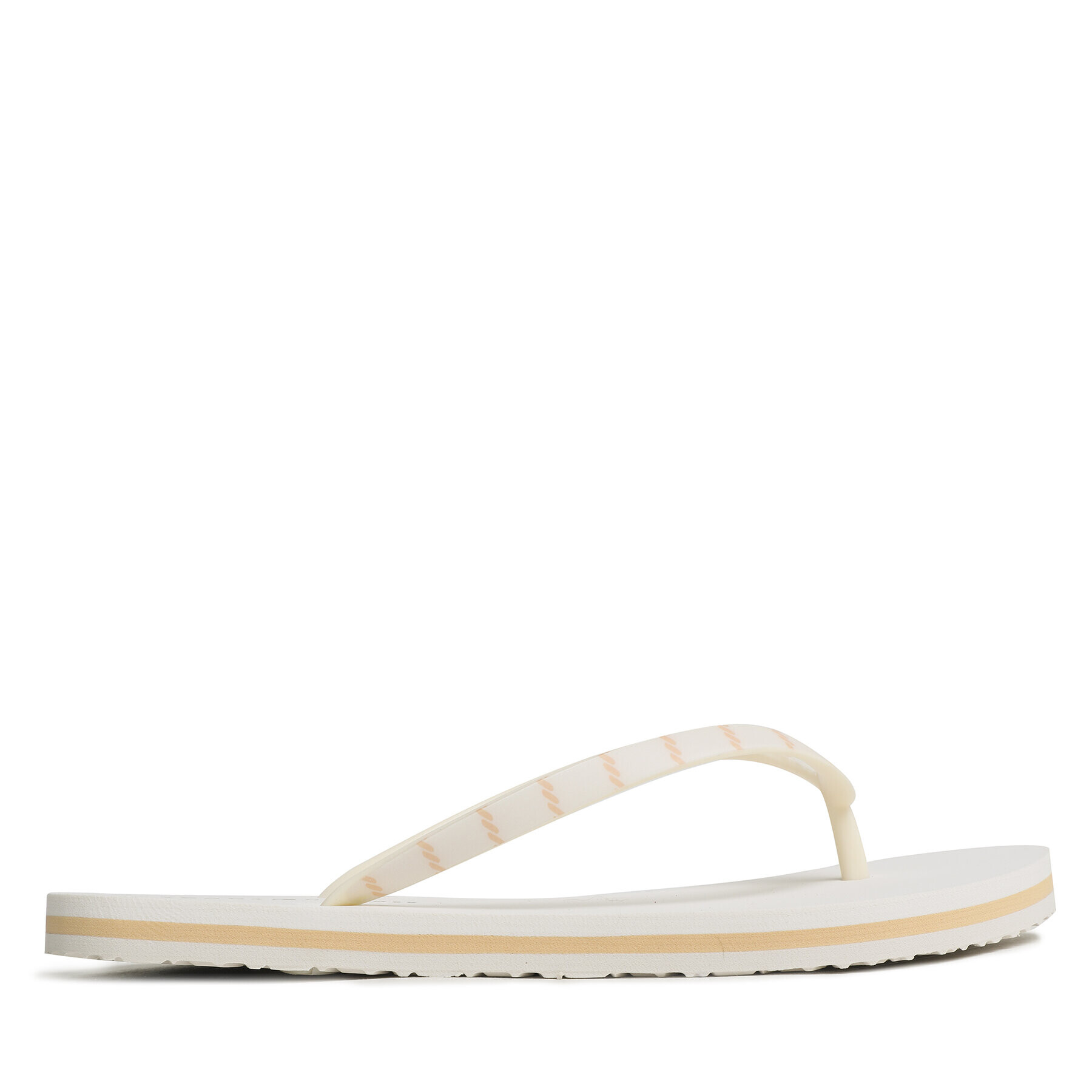 Tommy Hilfiger Flip flop Essential Beach Sandal FW0FW07141 Écru - Pled.ro