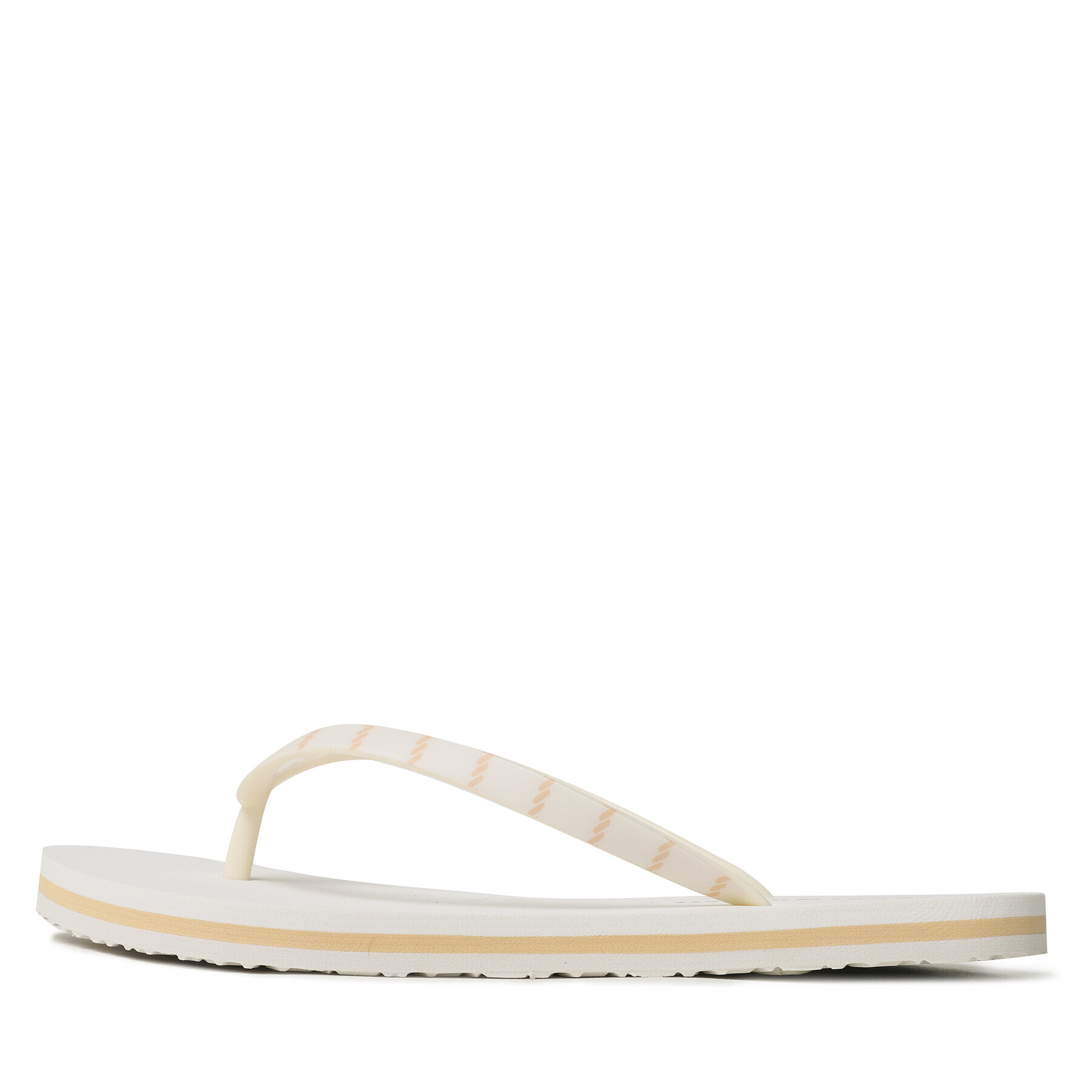 Tommy Hilfiger Flip flop Essential Beach Sandal FW0FW07141 Écru - Pled.ro