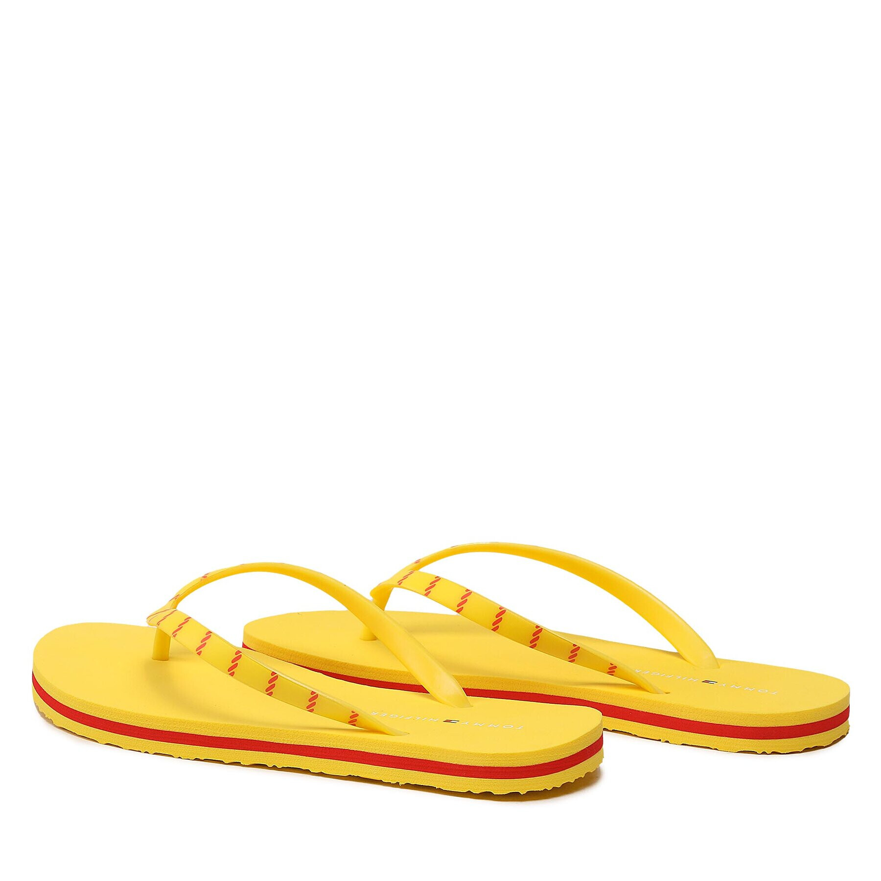 Tommy Hilfiger Flip flop Essential Beach Sandal FW0FW07141 Galben - Pled.ro