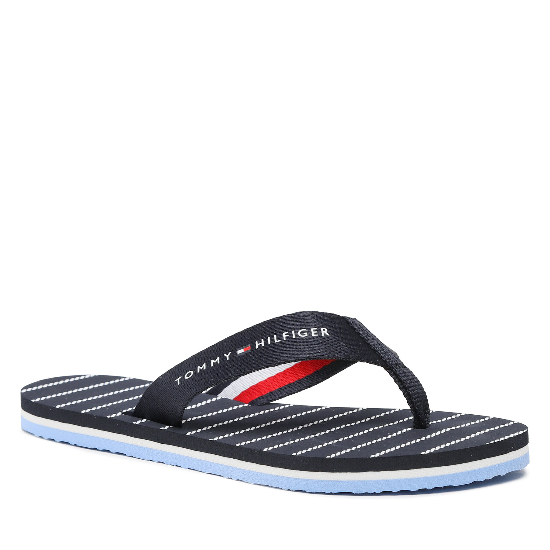 Tommy Hilfiger Flip flop Essential Rope Sandal FW0FW07142 Bleumarin - Pled.ro