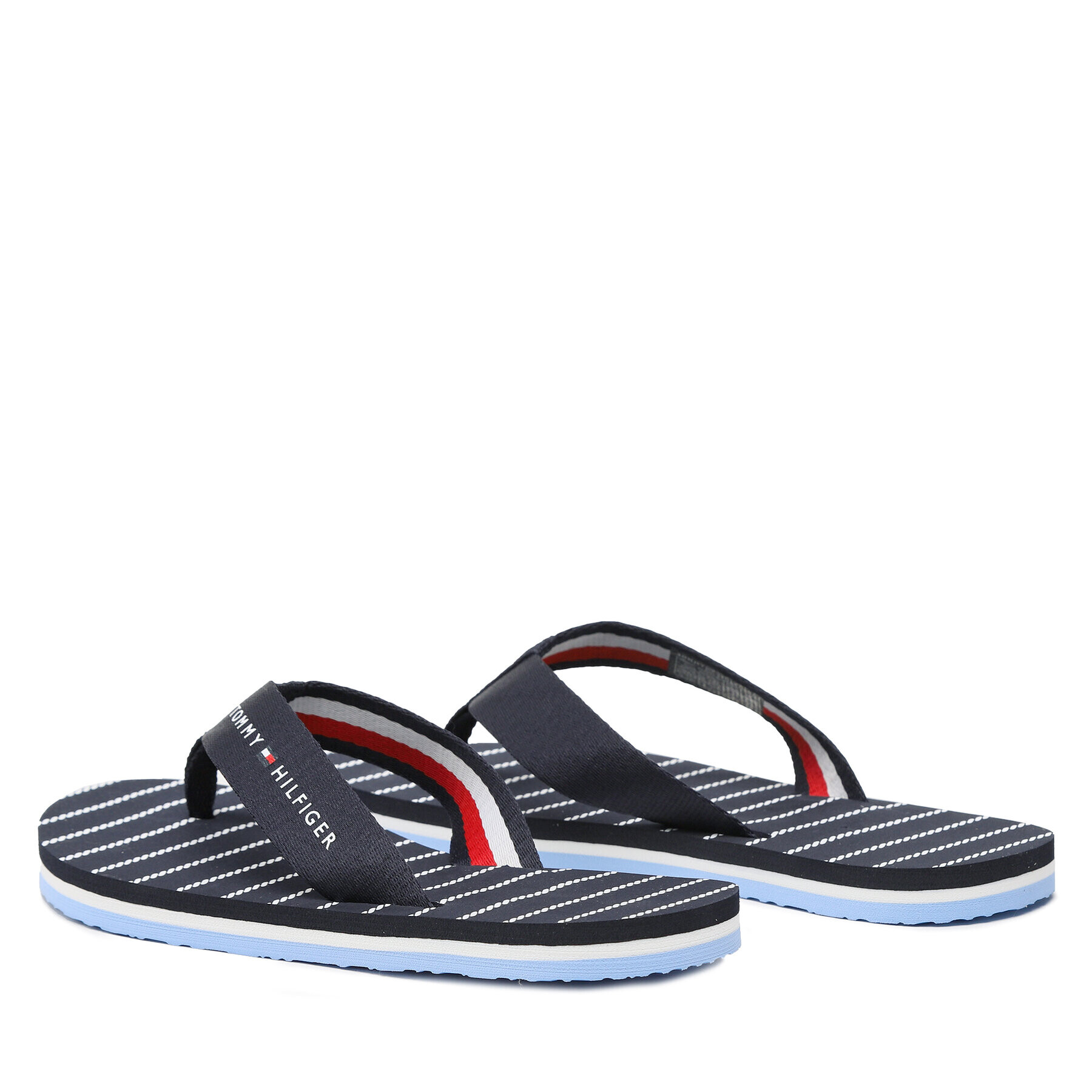 Tommy Hilfiger Flip flop Essential Rope Sandal FW0FW07142 Bleumarin - Pled.ro