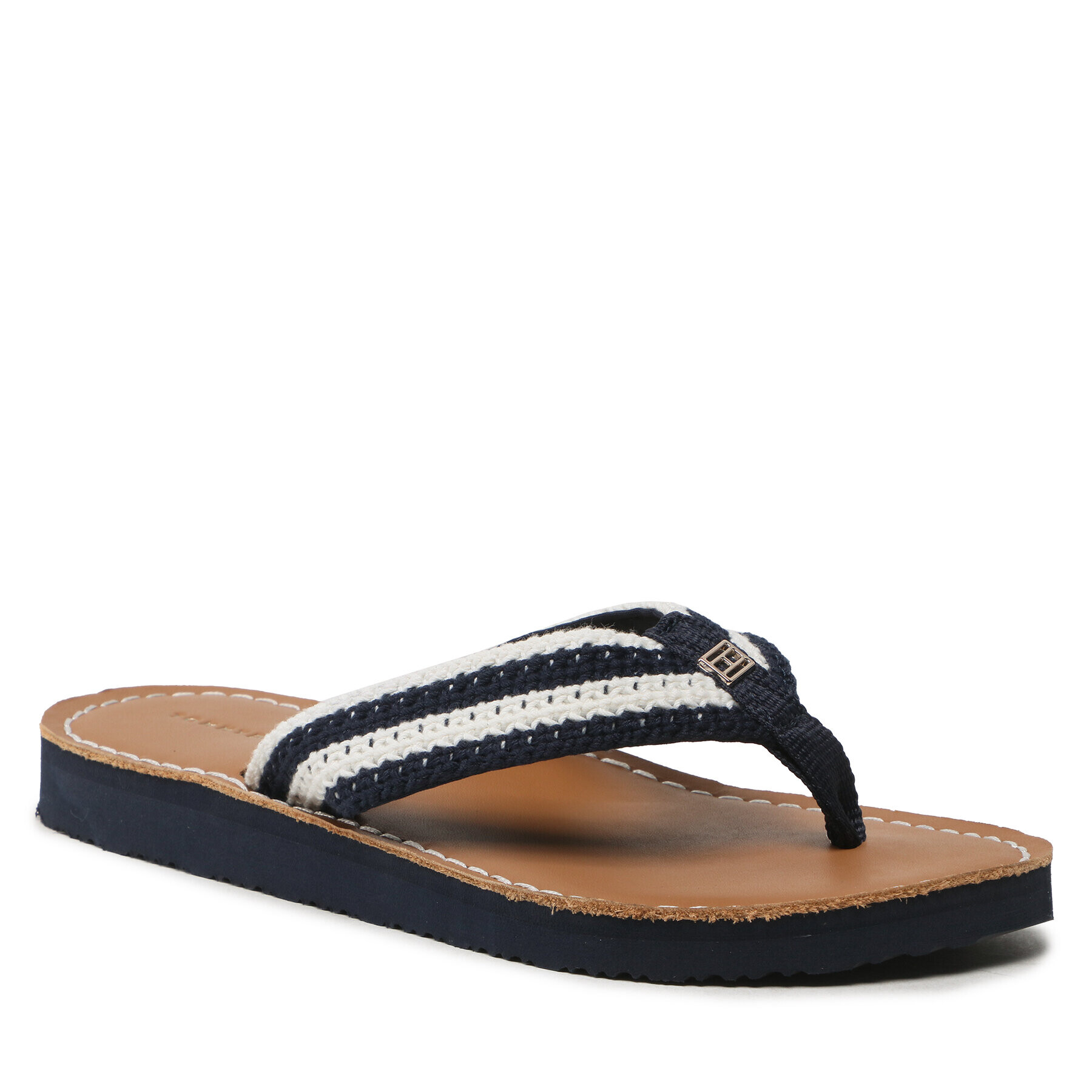 Tommy Hilfiger Flip flop Feminne Crochet Flip Flop FW0FW07261 Bleumarin - Pled.ro