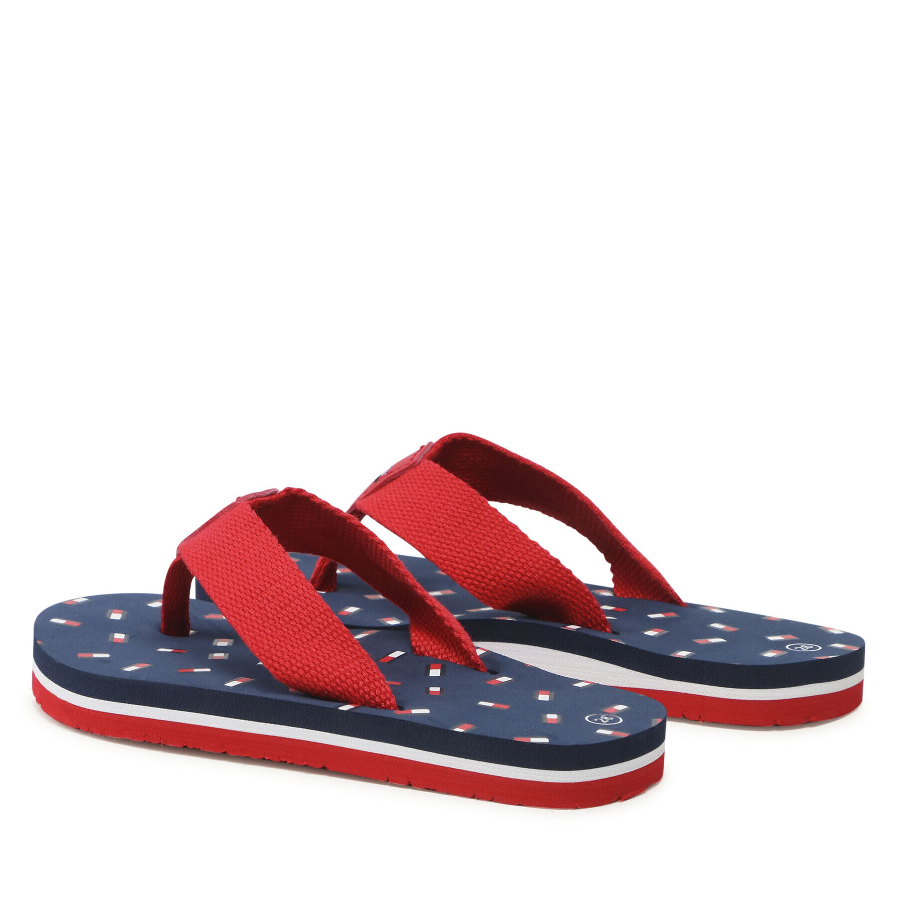 Tommy Hilfiger Flip flop Flag Flip Flop T3X8-32923-0058 M Roșu - Pled.ro