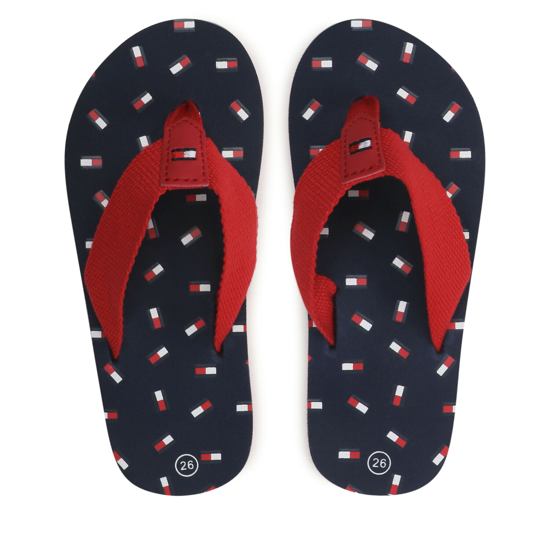 Tommy Hilfiger Flip flop Flag Flip Flop T3X8-32923-0058 M Roșu - Pled.ro