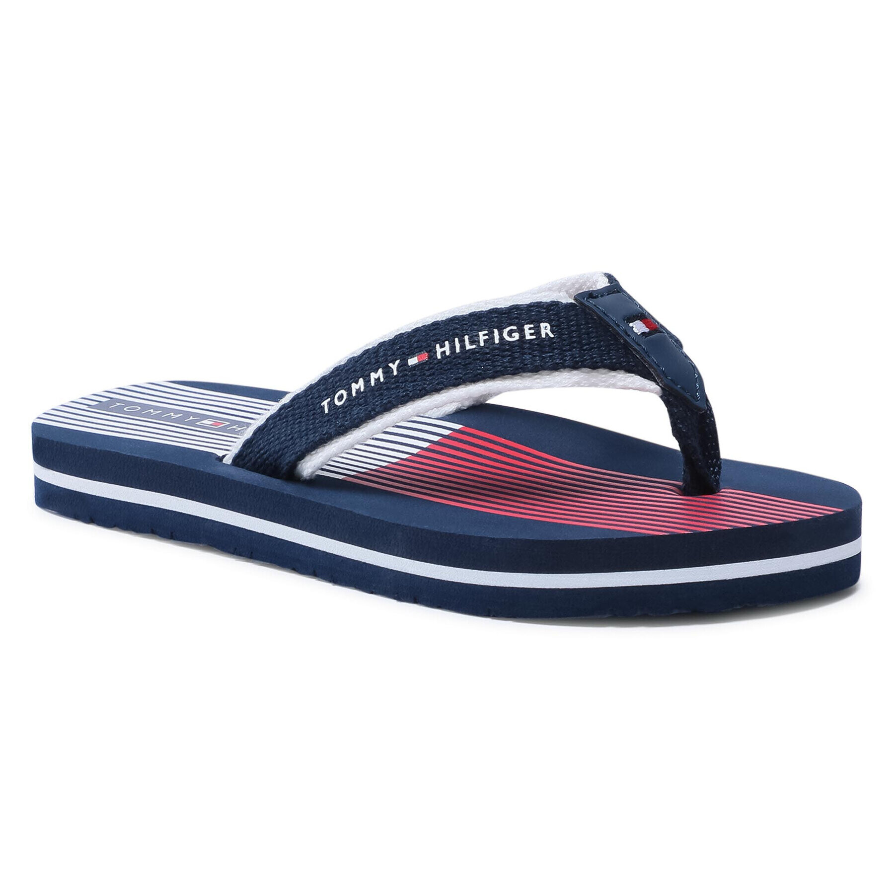 Tommy Hilfiger Flip flop Flag Print Flip Flop T3B0-30984-0058 M Bleumarin - Pled.ro