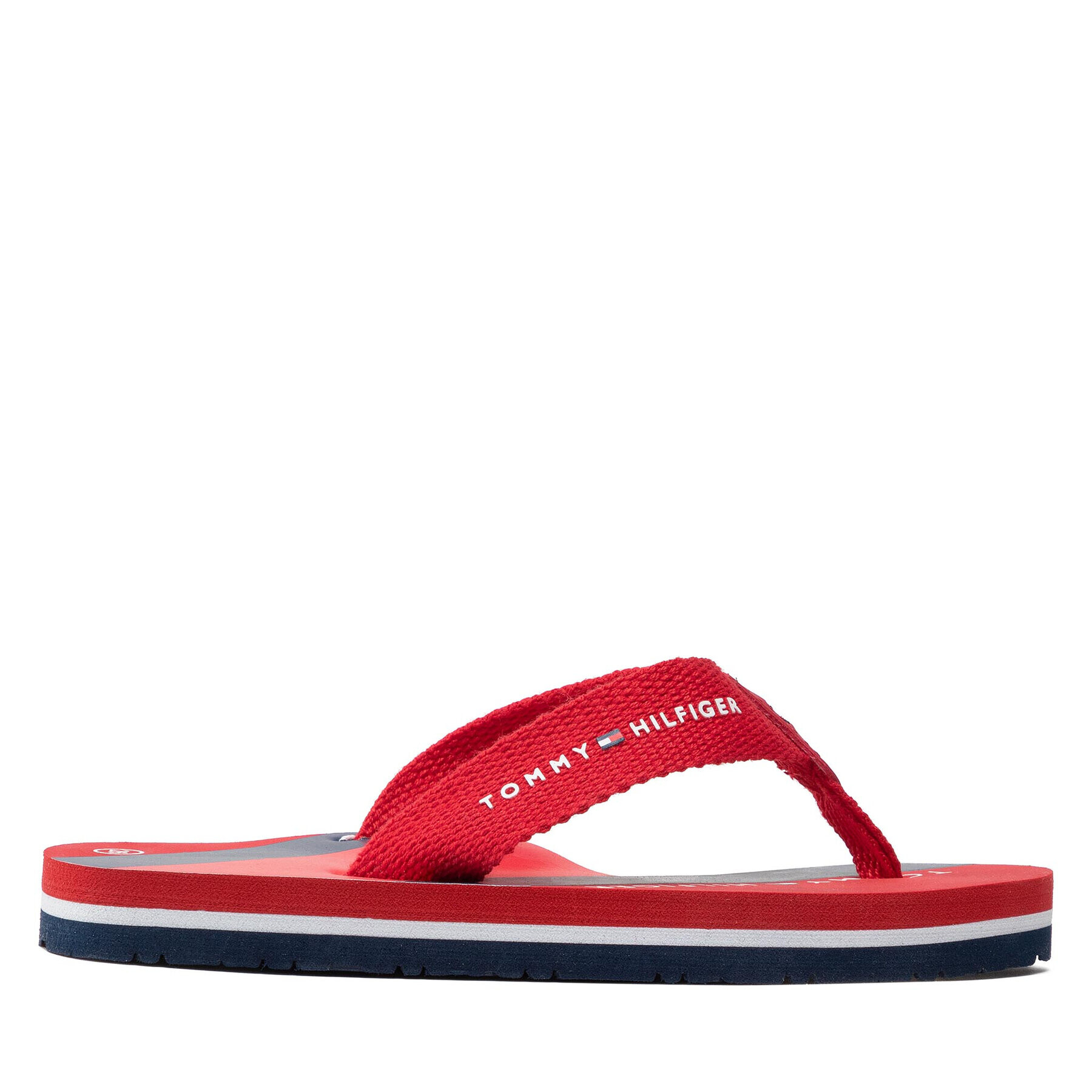 Tommy Hilfiger Flip flop Flag Print Flip Flop T3B8-32267-0058 M Roșu - Pled.ro