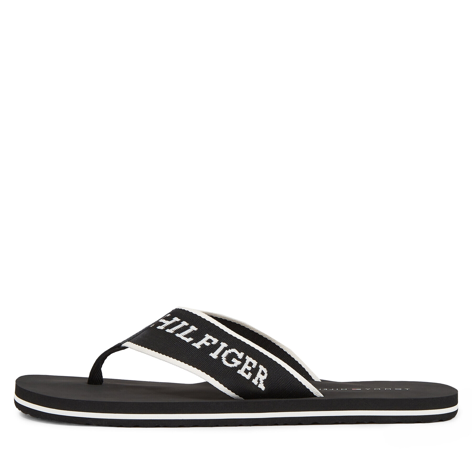 Tommy Hilfiger Flip flop Im Mono Hilfiger Beach Sandal FM0FM04862 Negru - Pled.ro