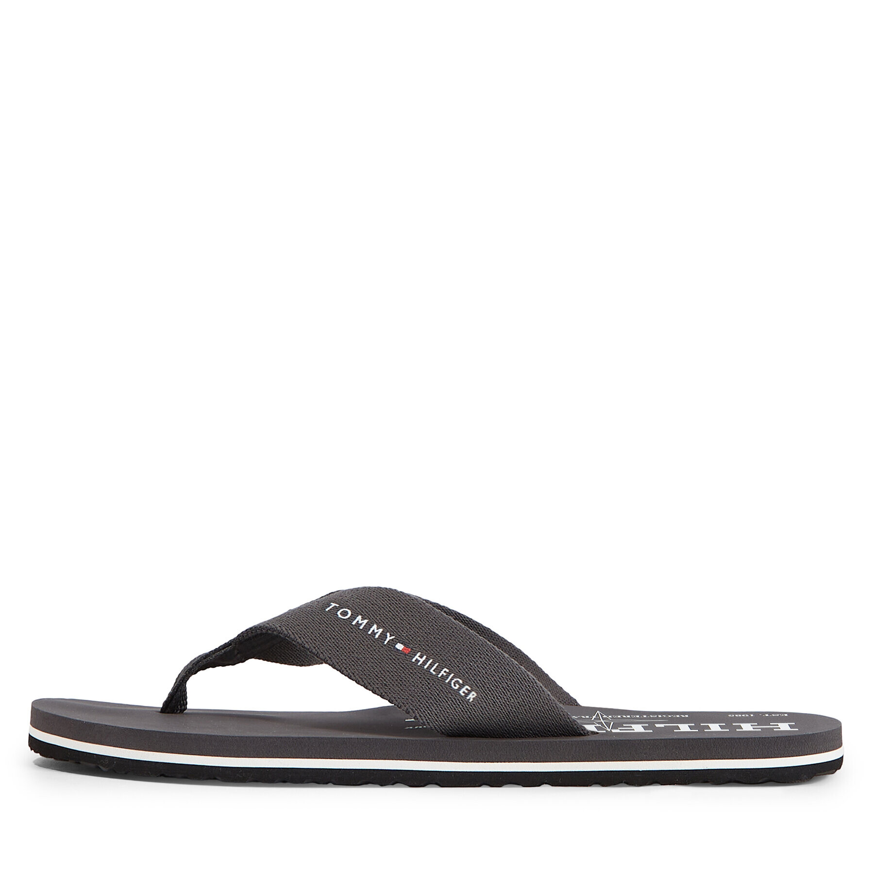 Tommy Hilfiger Flip flop Im R Trademark Beach Sandal FM0FM04863 Gri - Pled.ro