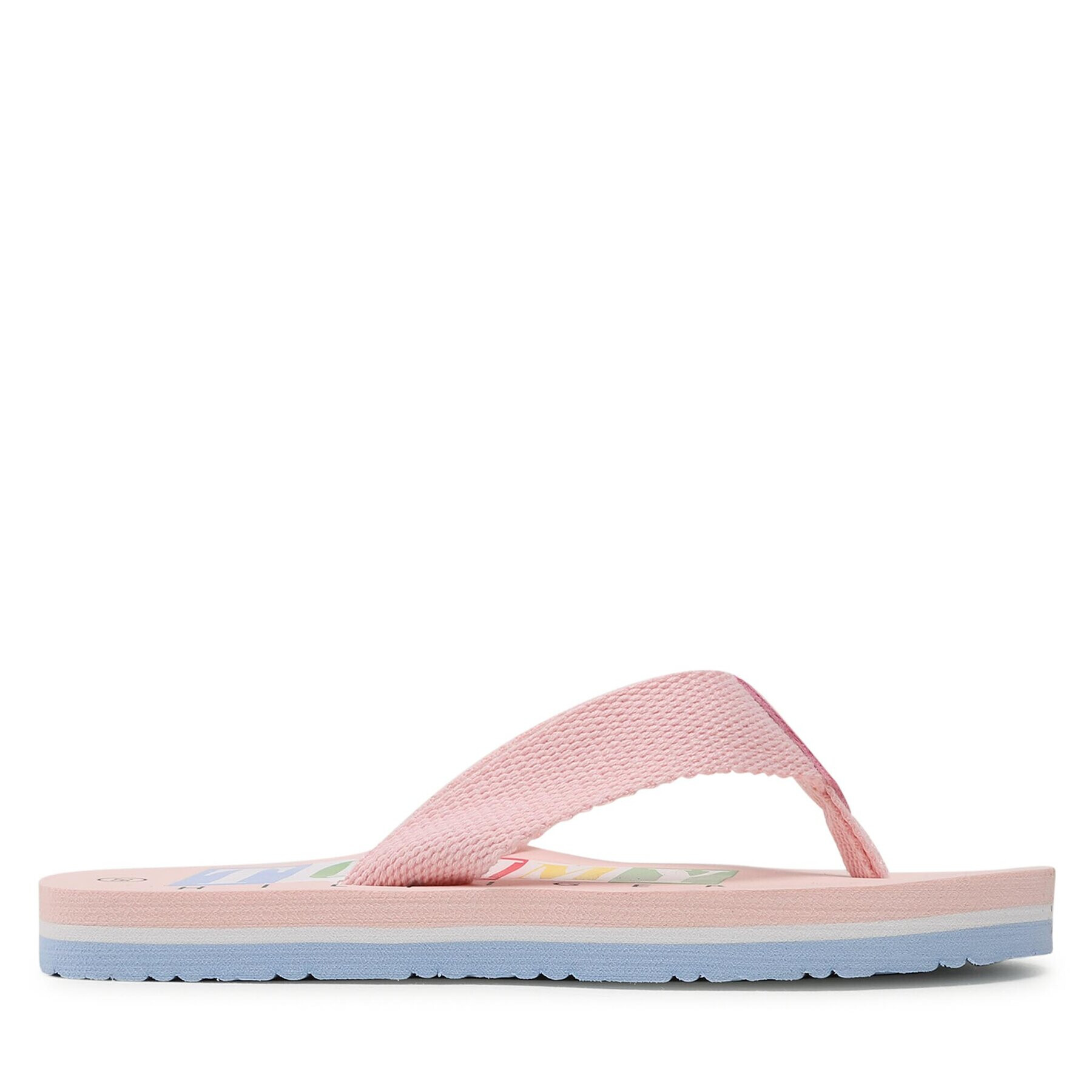 Tommy Hilfiger Flip flop Logo Flap Flop T3A8-32784-0058 M Roz - Pled.ro