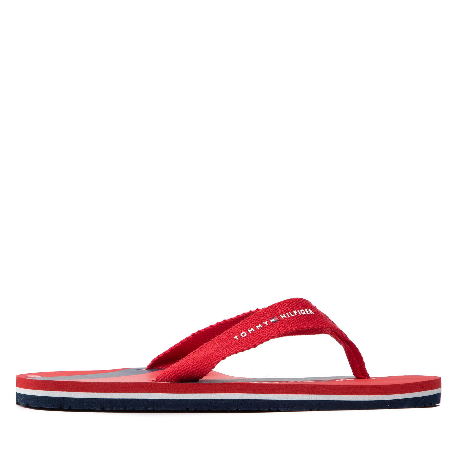 Tommy Hilfiger Flip flop Logo Print Flip Flop T3A8-32190-0058 S Roșu - Pled.ro