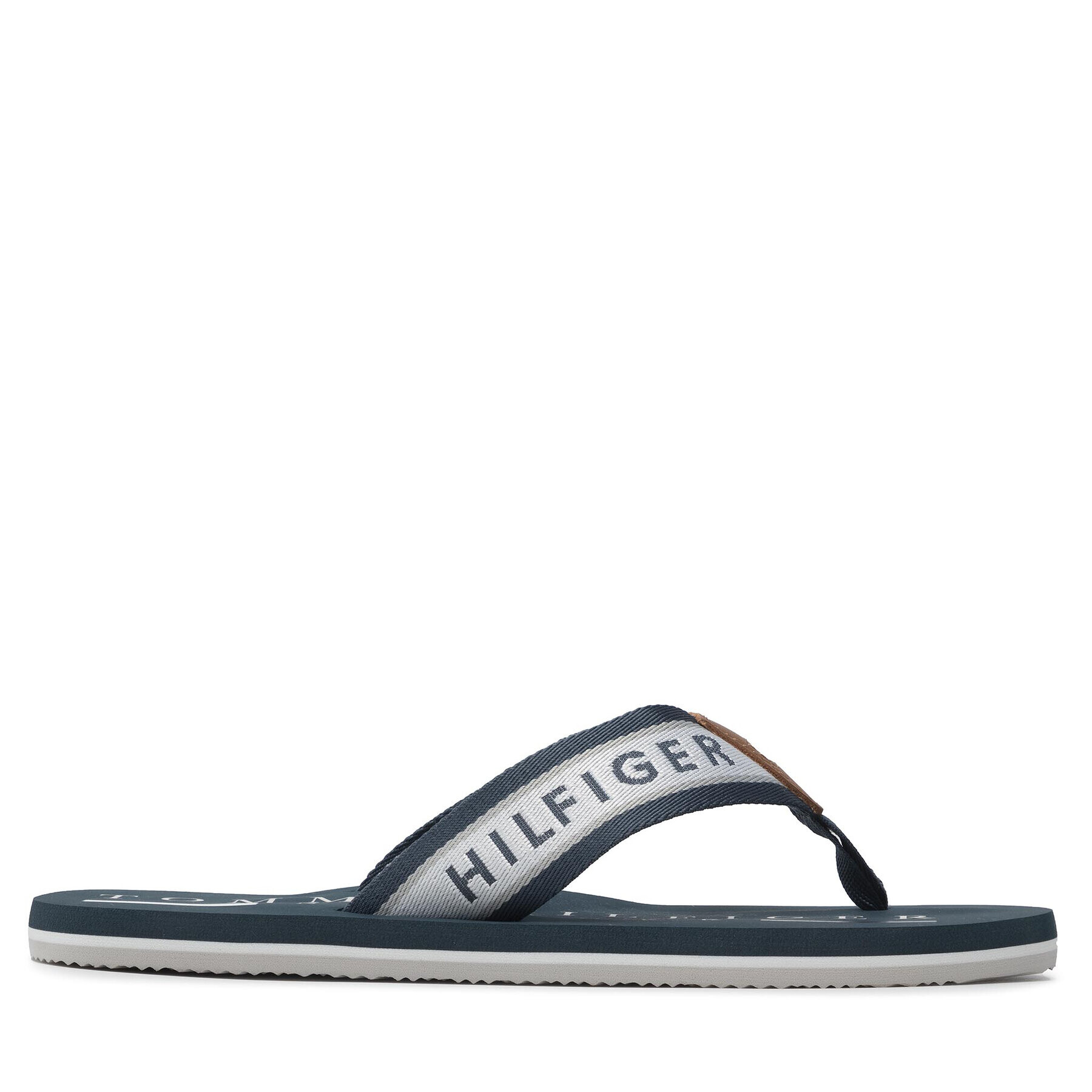 Tommy Hilfiger Flip flop Maritime Beach Sandal FM0FM03978 Alb - Pled.ro