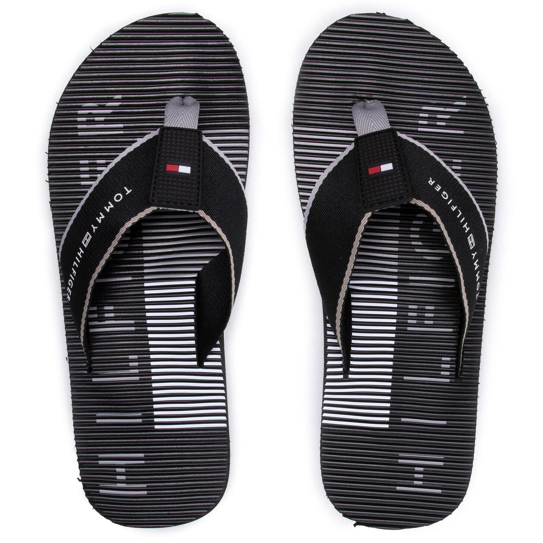 Tommy Hilfiger Flip flop Massage Footbed Beach Sandal FM0FM03386 Negru - Pled.ro