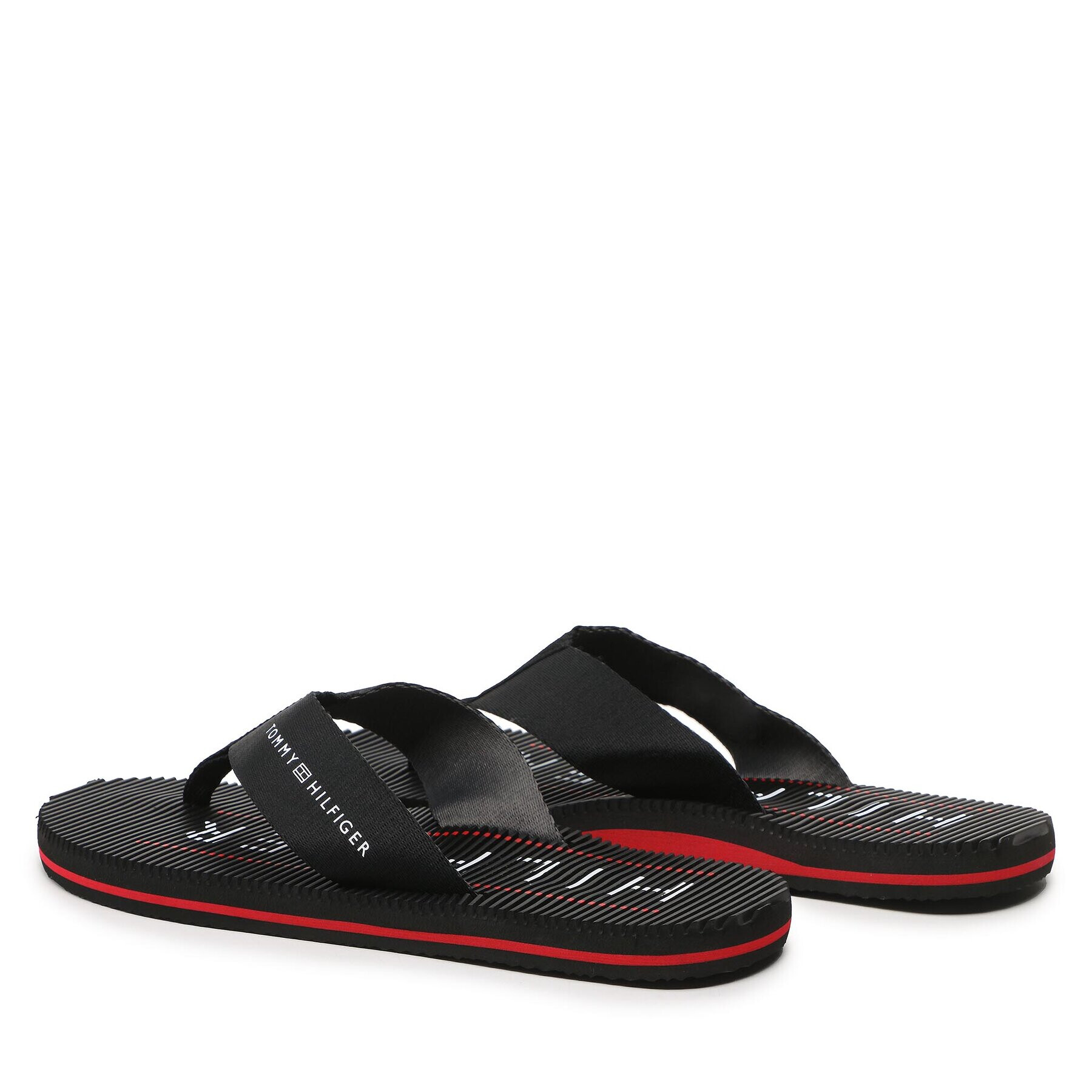 Tommy Hilfiger Flip flop Massage Footbed Beach Sandal FM0FM04474 Roșu - Pled.ro